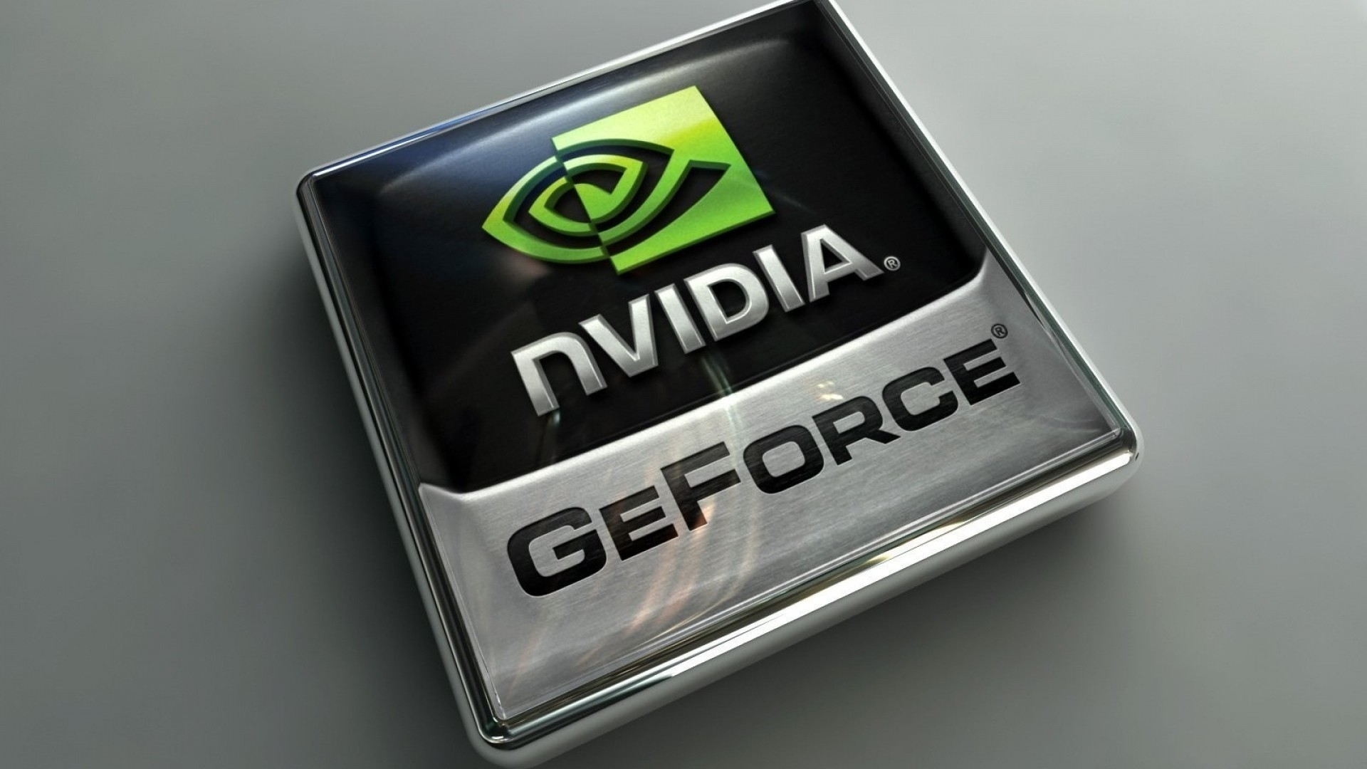 Nvidia GeForce, Logo, Nvidia, Cromato, Full HD, sfondo per PC e portatile