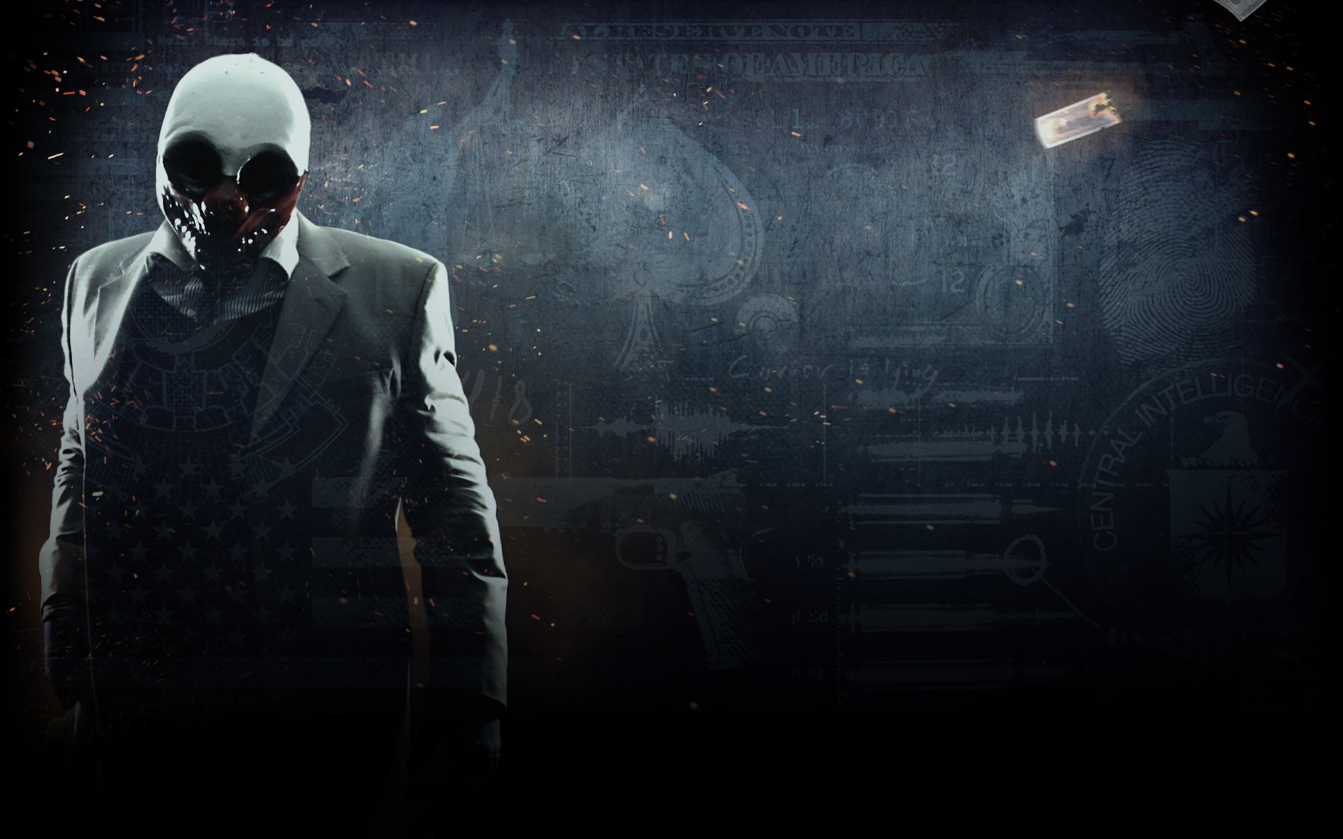 Payday 2, Maschera, Rapinatore, Videogioco, 1920x1200, sfondo MacBook Pro