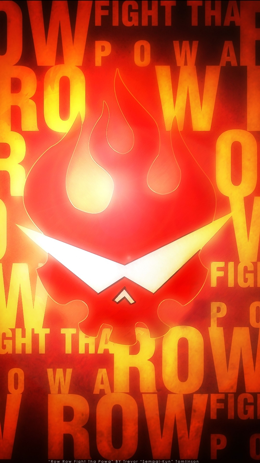 Simbolo Team Gurren, Gurren Lagann, Fight the Power, Rosso, Full HD, schermata di blocco del cellulare