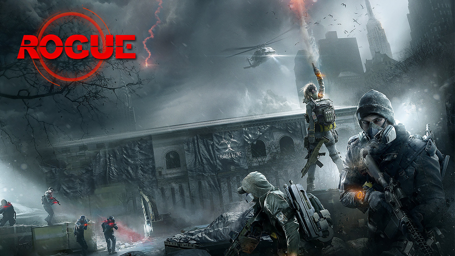 Tom Clancy's The Division, Agente Rogue, Dark Zone, Neve, Full HD, sfondo desktop