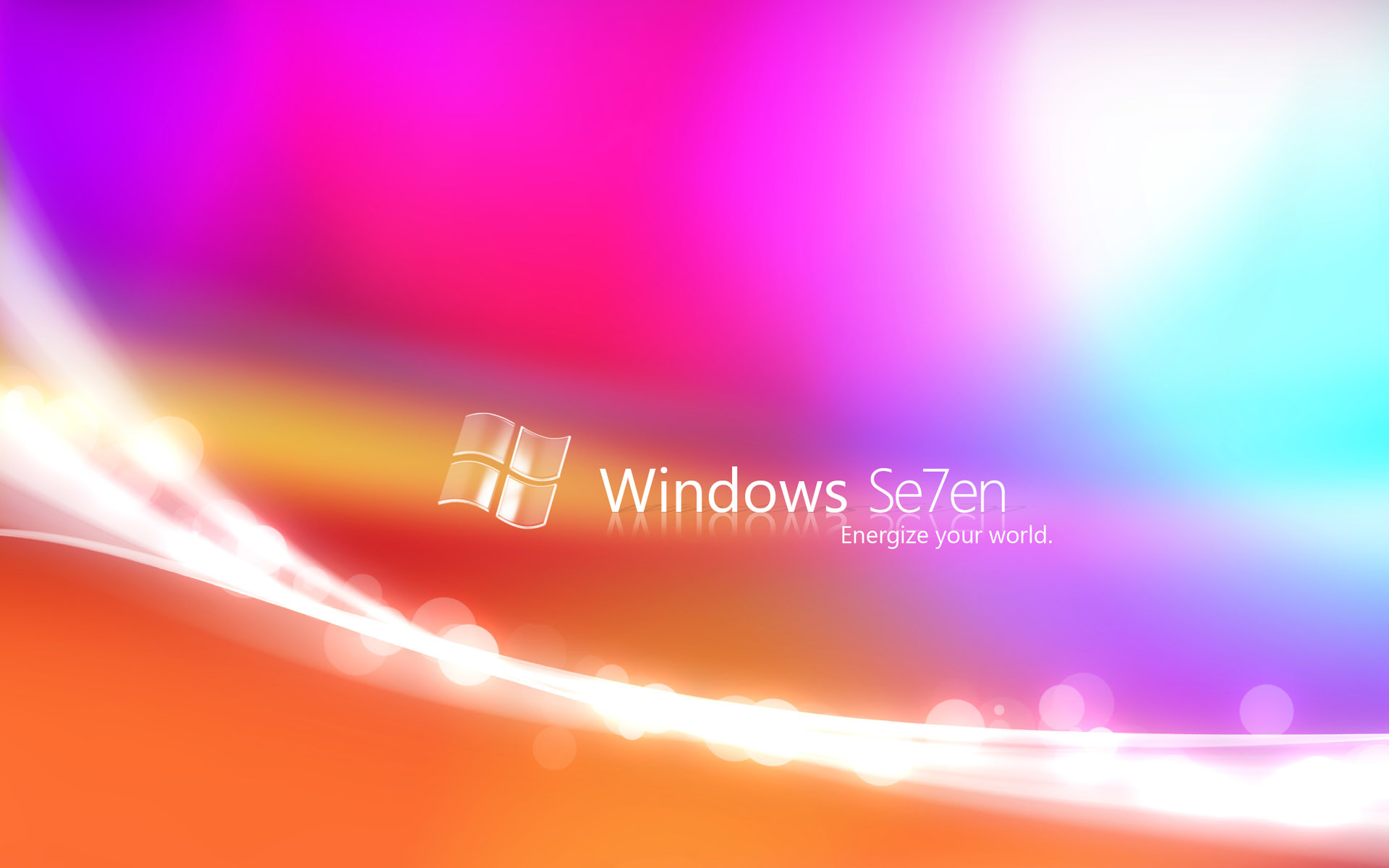 Windows 7, Windows Seven, Sfondo multicolore, Full HD, wallpaper per portatile