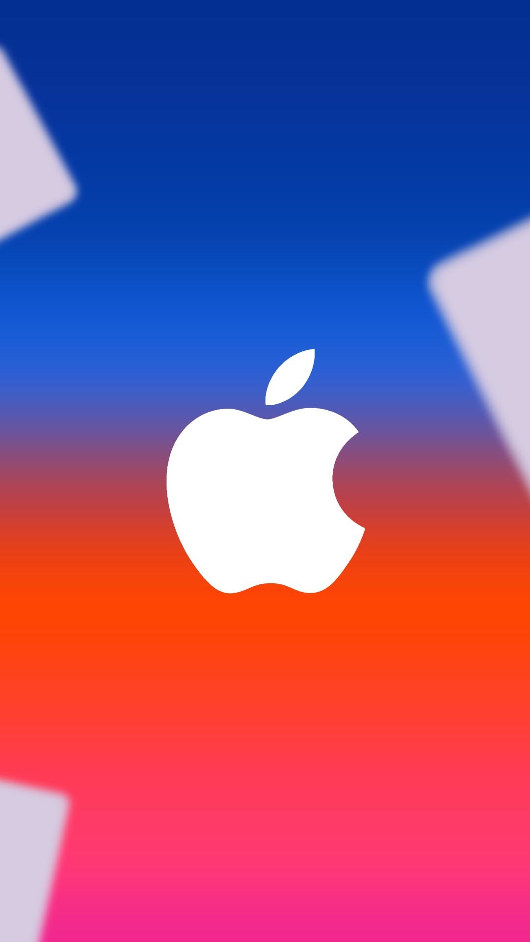 Logo Apple, Apple, Sfumatura, Blu e rosa, Full HD, schermata di blocco del cellulare