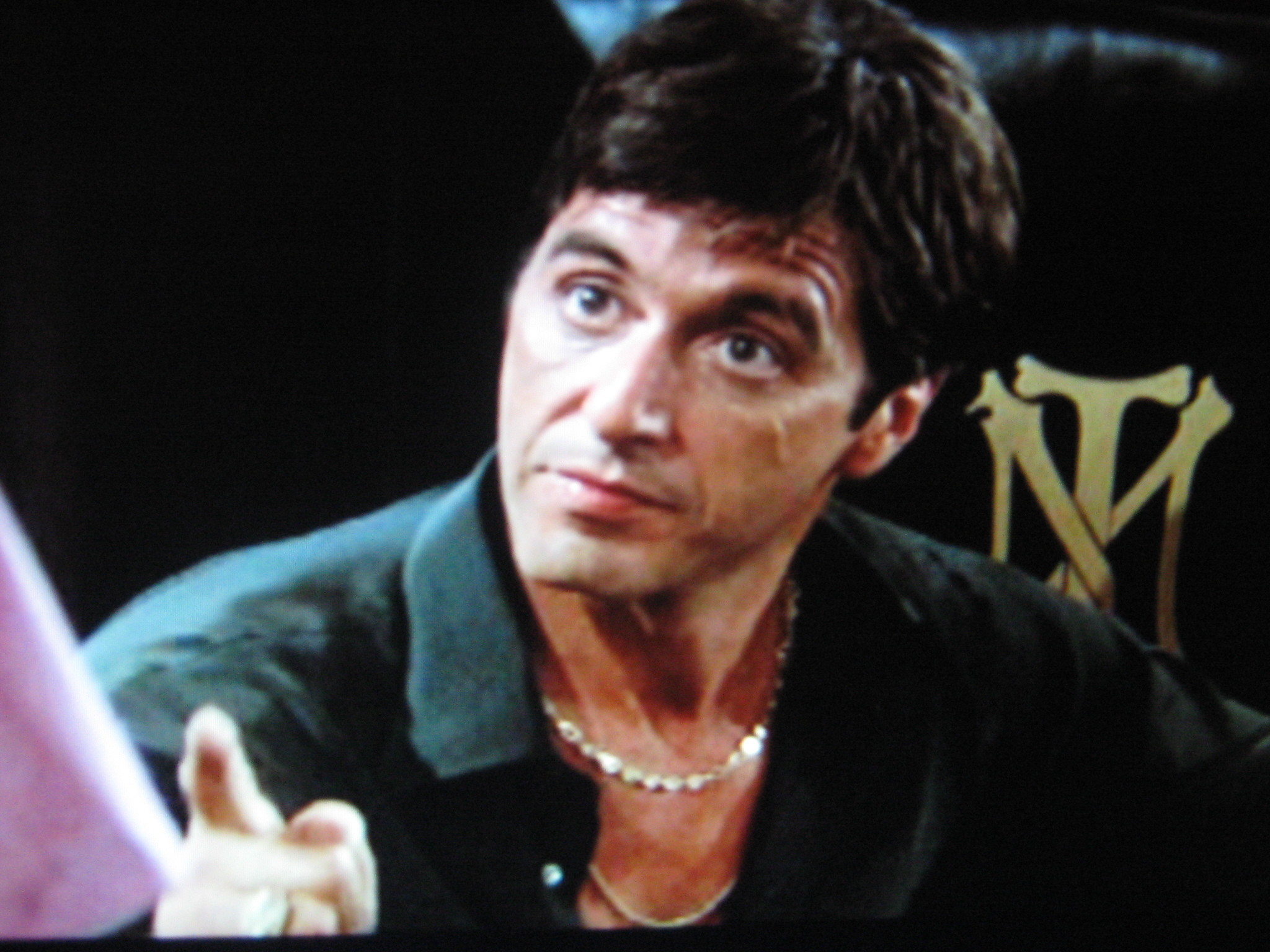 Al Pacino, Tony Montana, Scarface, Monogramma TM, Primo piano, Full HD, sfondo per iPad e tablet