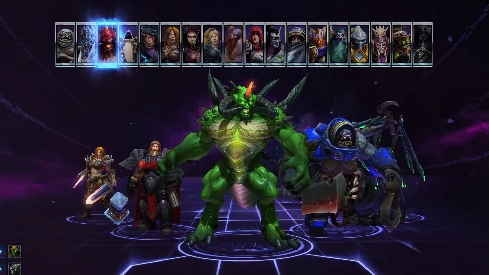 Heroes of the Storm, Selezione eroi, Abathur, Eroi, Full HD, sfondo Windows 11