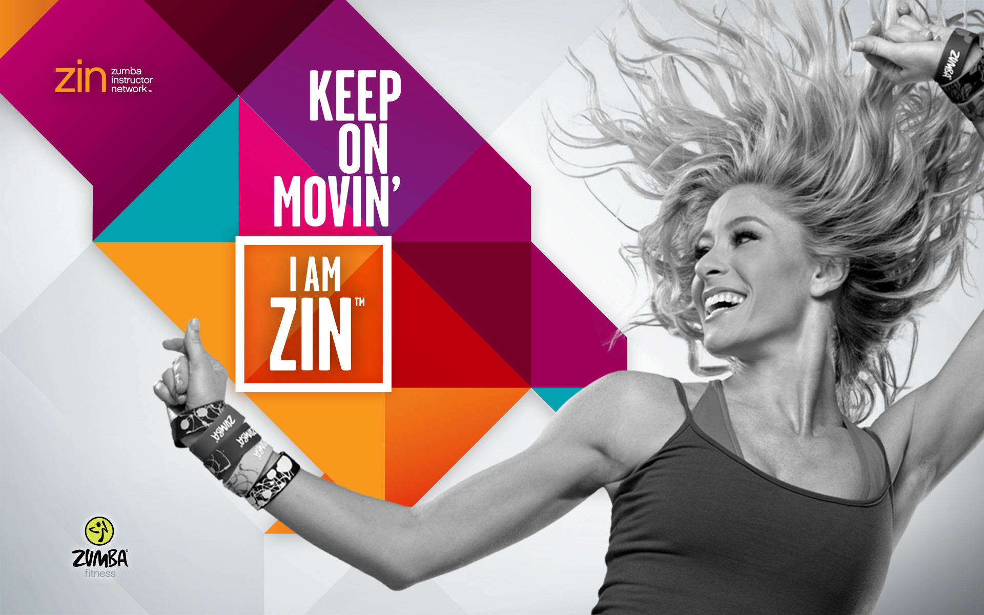Zumba, ZIN, Keep on movin', Ballerina, 1920x1200, sfondo per PC
