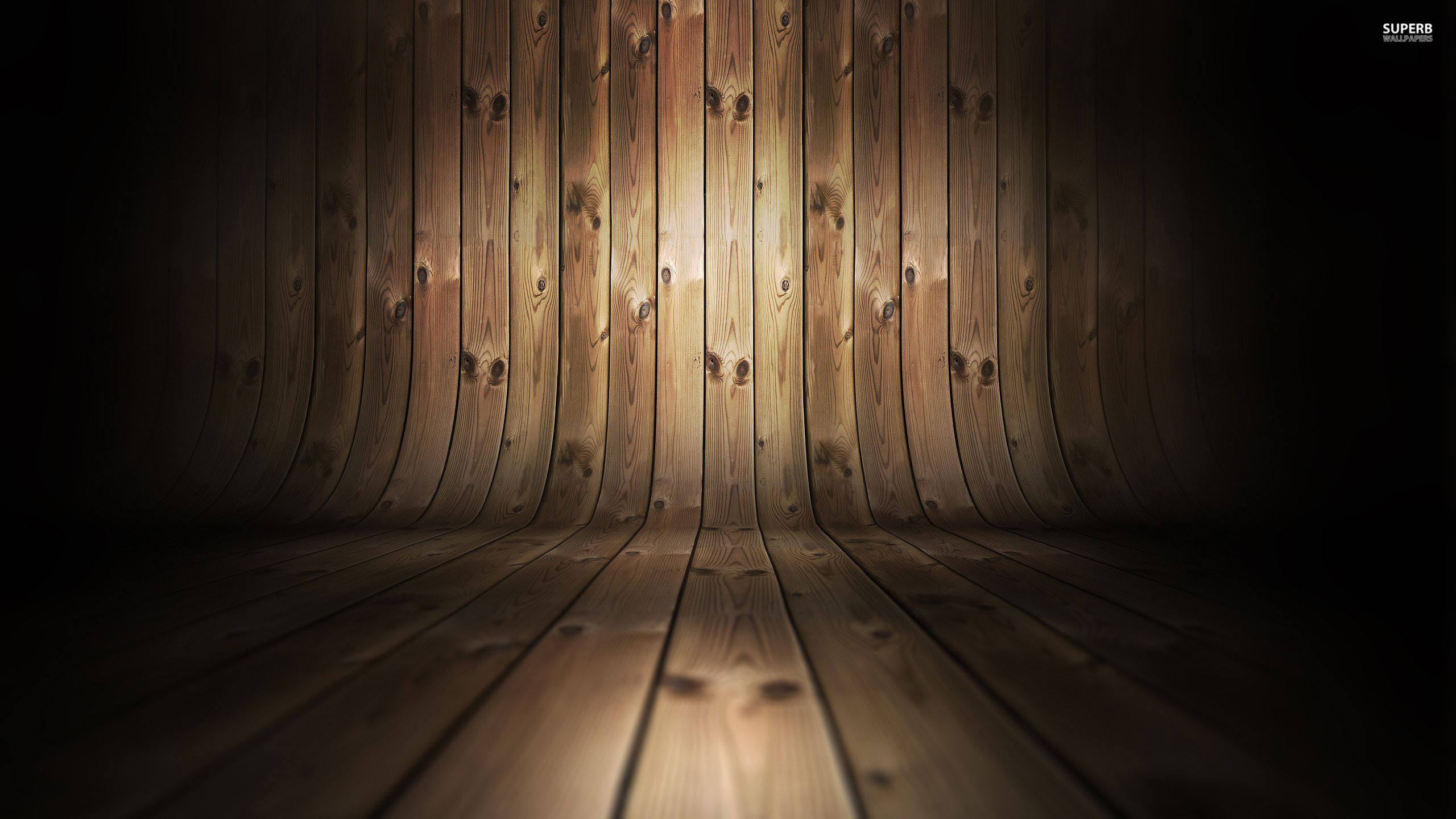 Stanza in legno, Pavimento, Luce, Prospettiva, 2K, wallpaper per computer