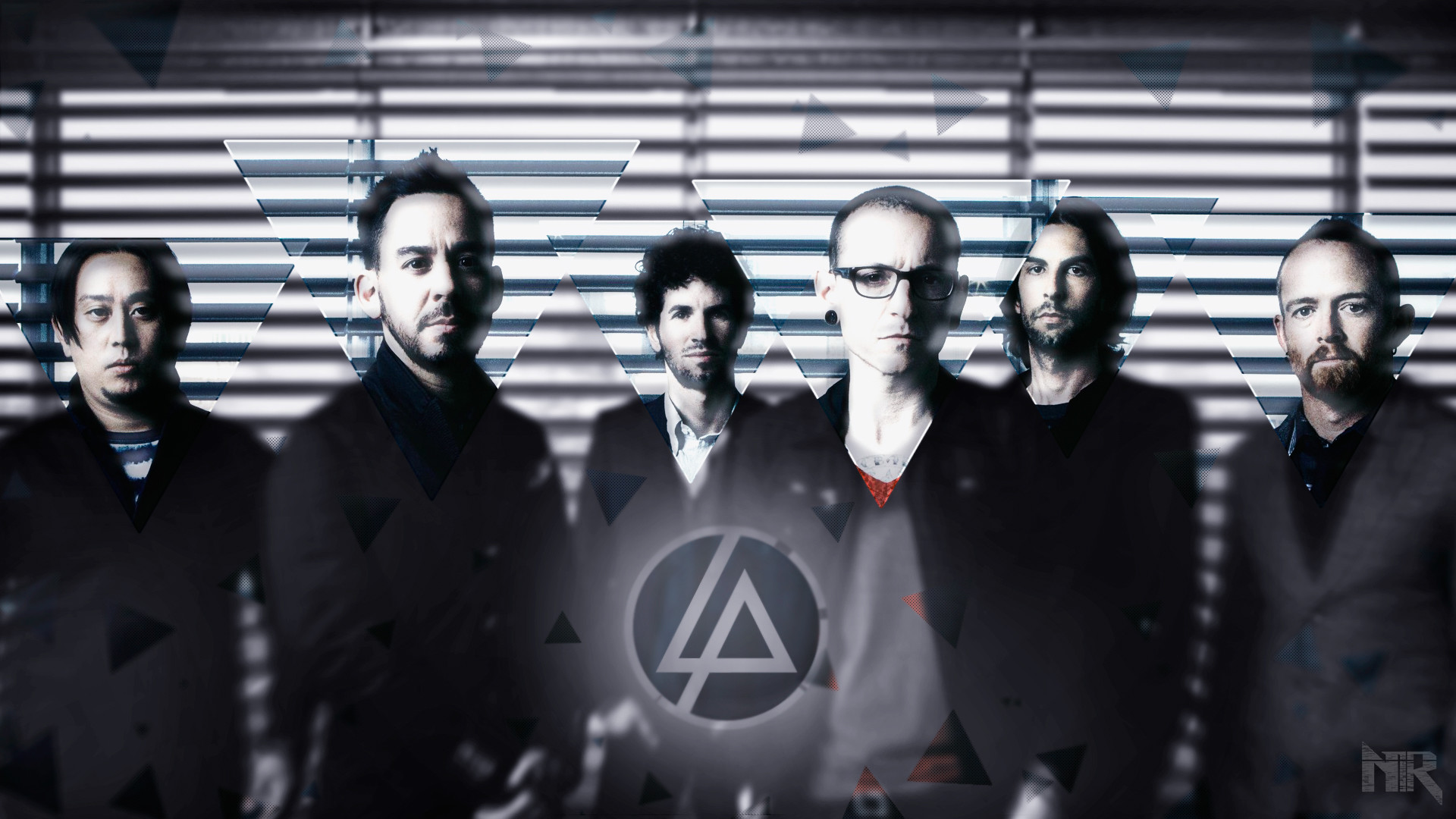 Linkin Park, Chester Bennington, Mike Shinoda, Joe Hahn, Logo Linkin Park, sfondo Full HD per computer