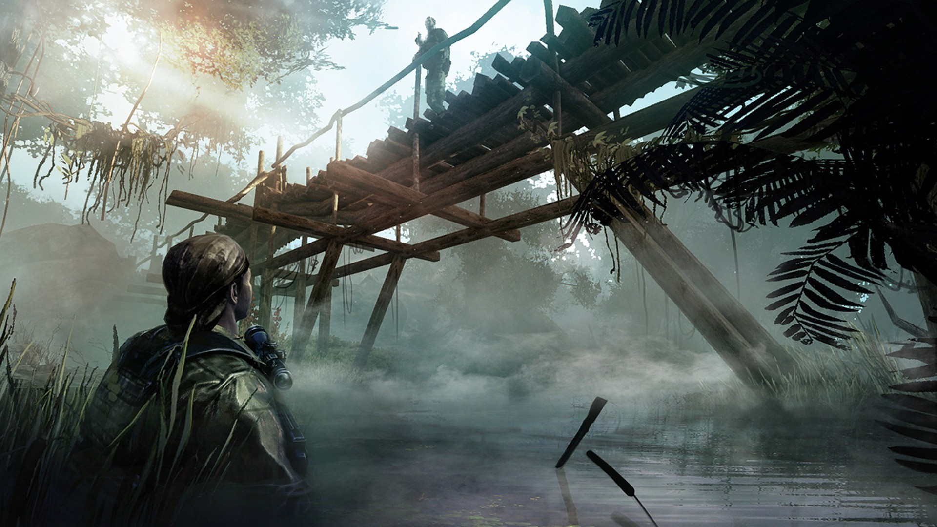 Sniper: Ghost Warrior 2, Palude, Nebbia, Cecchino, Full HD 1080p, sfondo desktop