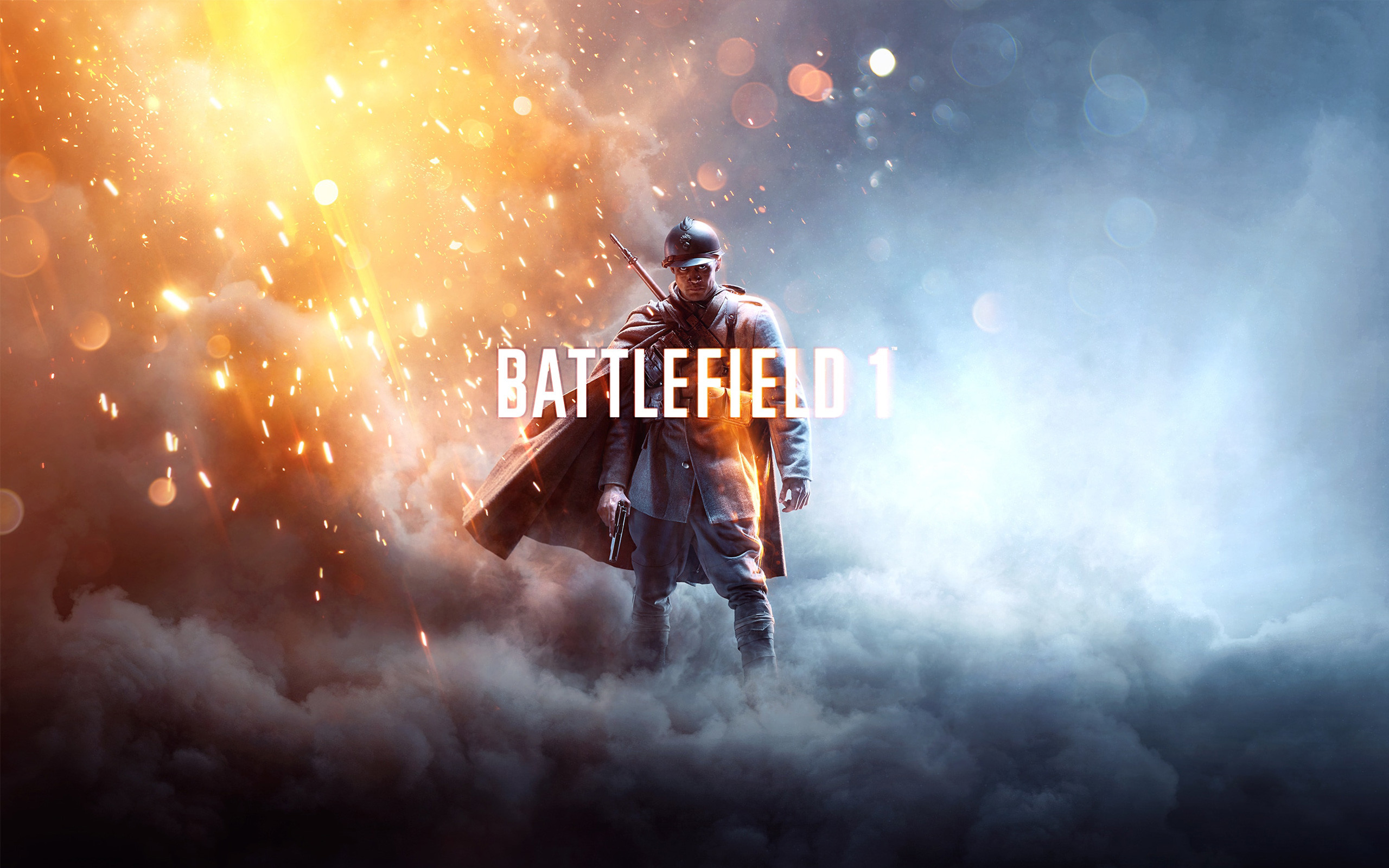 Battlefield 1, Logo, Soldato, Fumo, 2K 1600p, sfondo desktop