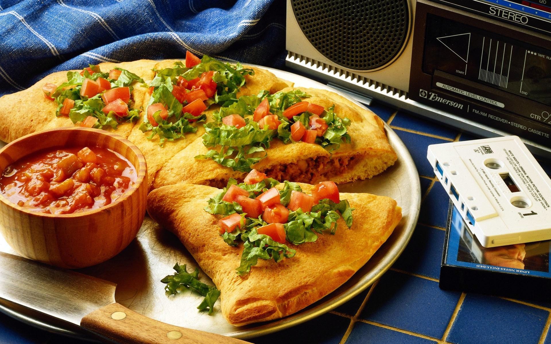 Calzone, Salsa, Musicassetta, Stereo, Retro, 1920x1200, immagine di sfondo