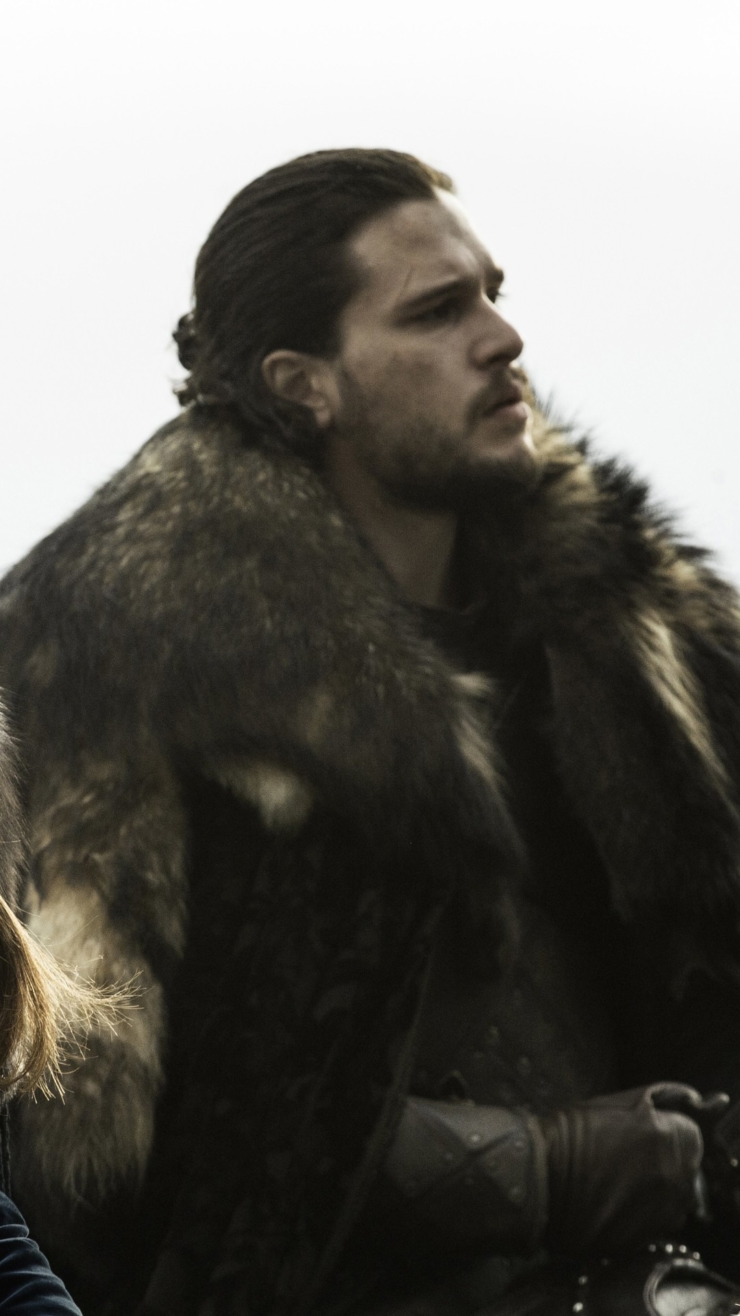 Jon Snow, Kit Harington, Il Trono di Spade, Sfondo bianco, 1080x1920, schermata di blocco iPhone
