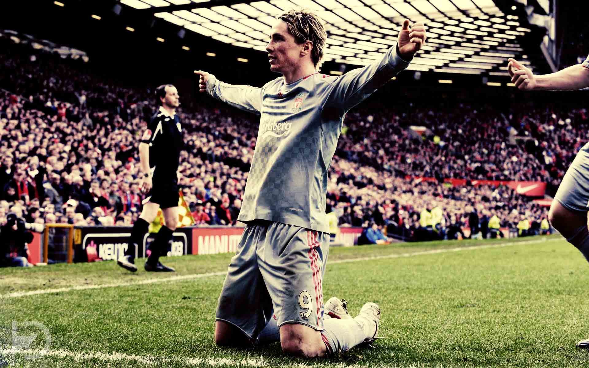 Fernando Torres, Liverpool FC, Esultanza, Stadio, 1920x1200, sfondo per PC