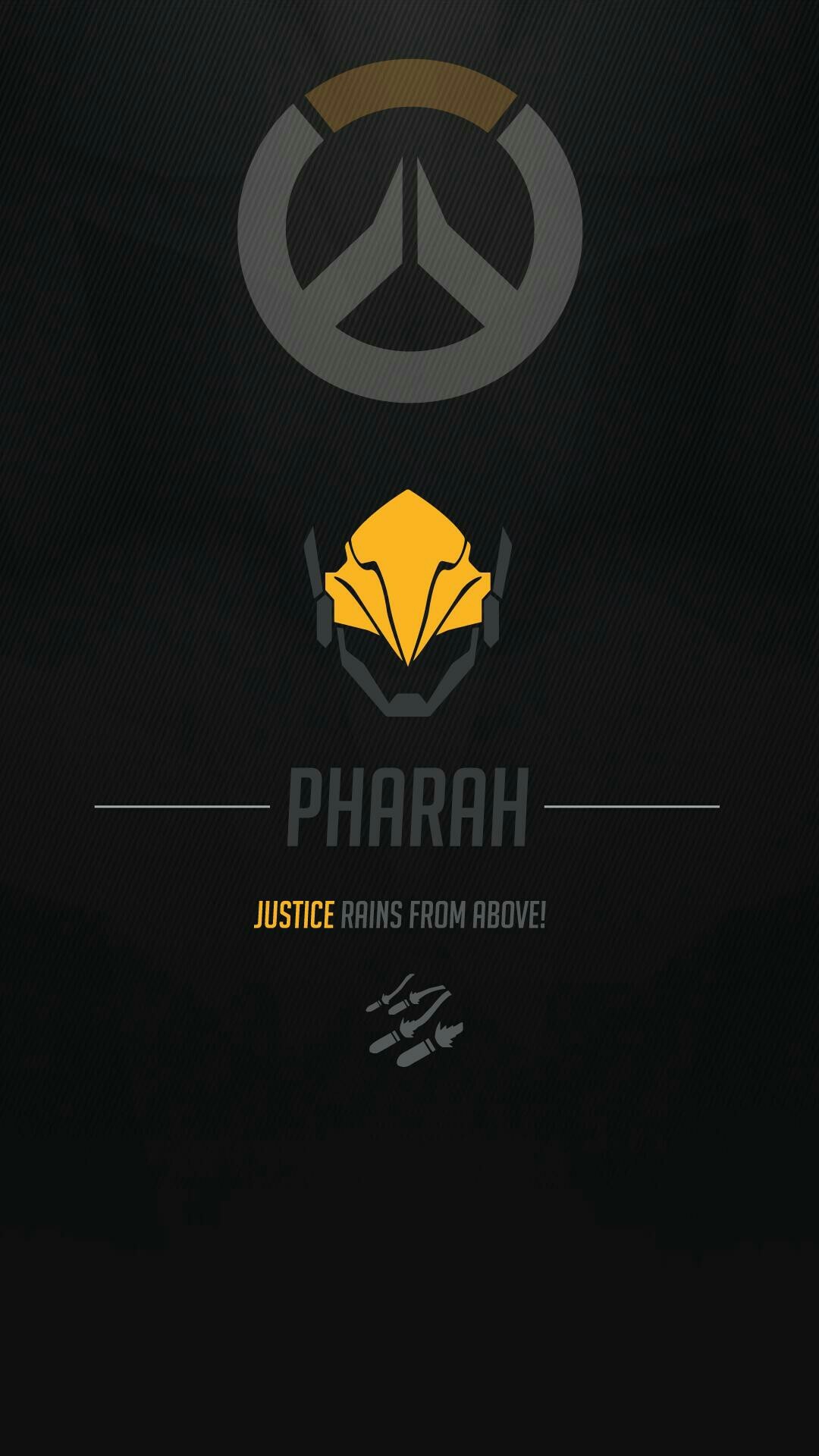 Overwatch, Pharah, Logo, Sfondo nero, wallpaper per iPhone e Android