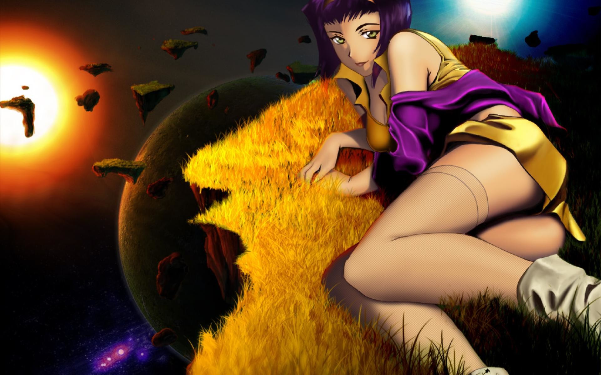 Faye Valentine, Cowboy Bebop, Spazio, Pianeta, 1920x1200, immagine di sfondo