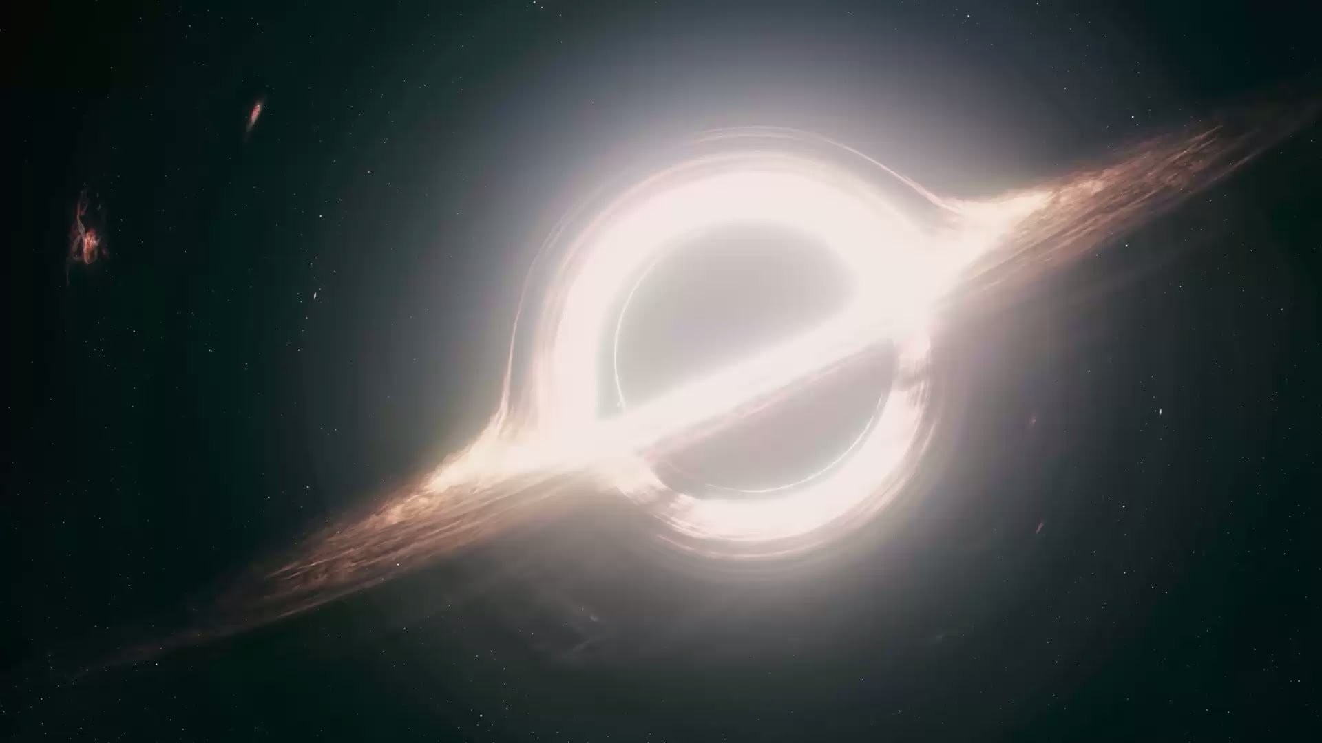 Interstellar, Gargantua, Buco nero, Disco di accrescimento, 16:9 Full HD, sfondo widescreen