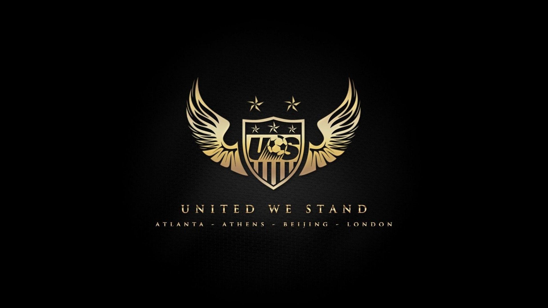 United We Stand, Stemma alato, Oro, Sfondo nero, 1920x1080, wallpaper desktop