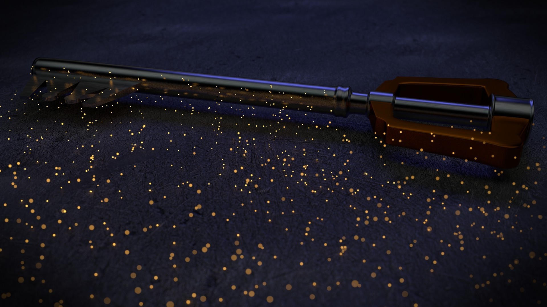 Kingdom Hearts, Keyblade, Catena del Regno, Luci dorate, 16:9 Full HD, sfondo widescreen
