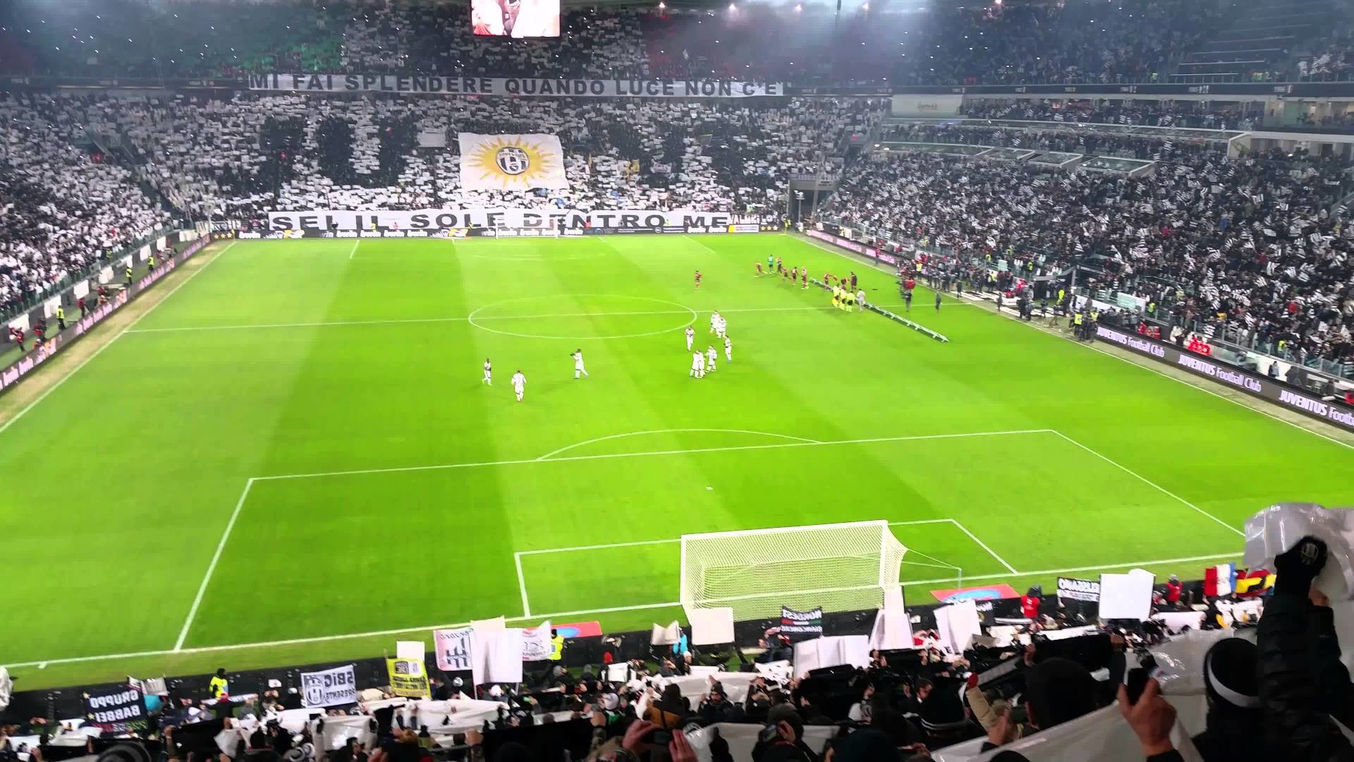 Juventus Stadium, Campo da calcio, Tifosi, Porta, Full HD, wallpaper per computer