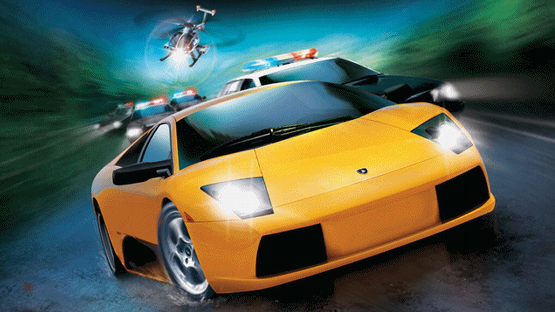 Need for Speed: Hot Pursuit 2, Lamborghini Murciélago, Polizia, Inseguimento, sfondo Full HD