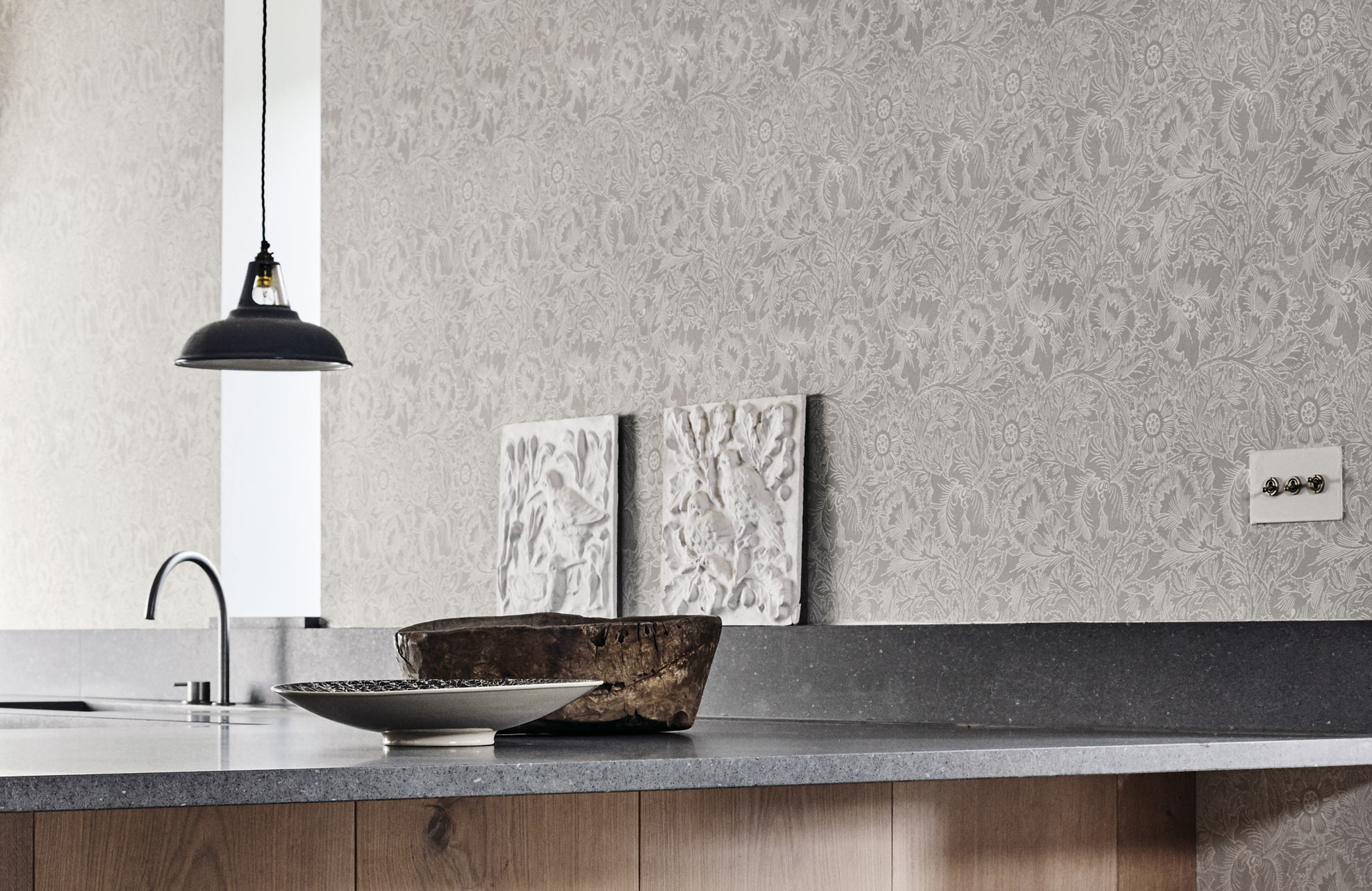 William Morris, Cucina, Grigio, Full HD, sfondo per PC