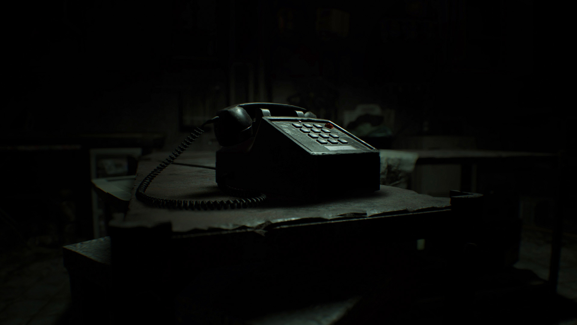 Resident Evil 7: Biohazard, Telefono, Buio, Horror, Full HD, sfondo per portatile