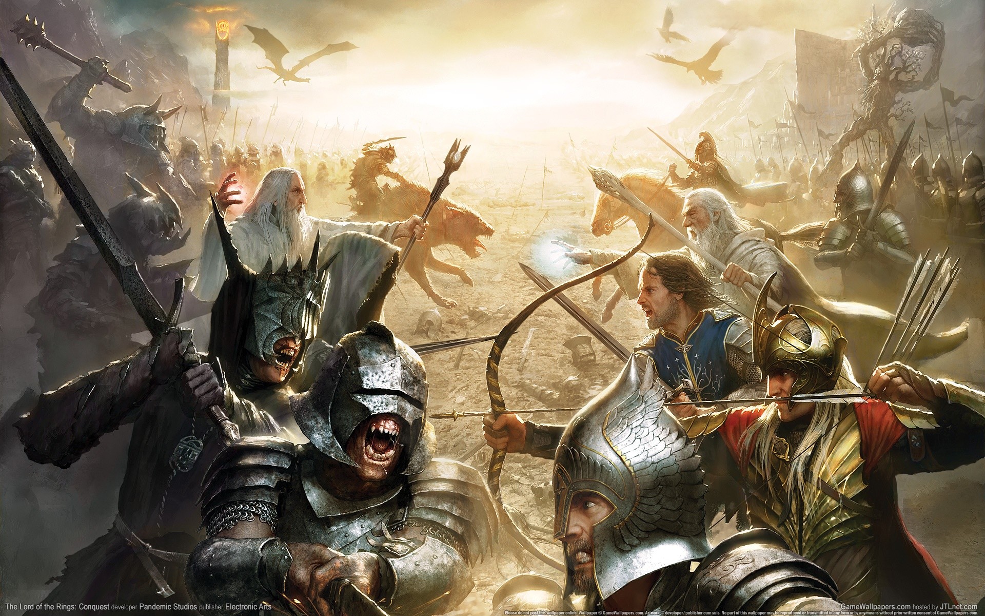 Il Signore degli Anelli, Battaglia, Orchi, Videogioco, 1920x1200, sfondo MacBook Pro