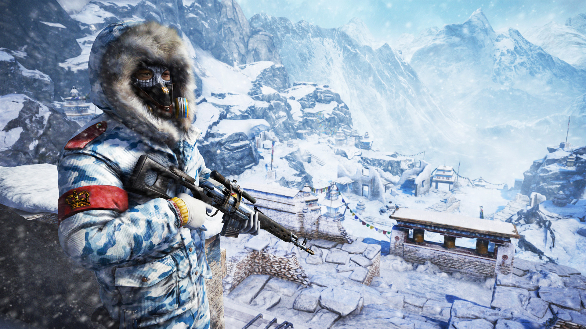 Far Cry 4, Soldato, Neve, Himalaya, 1920x1080, immagine di sfondo
