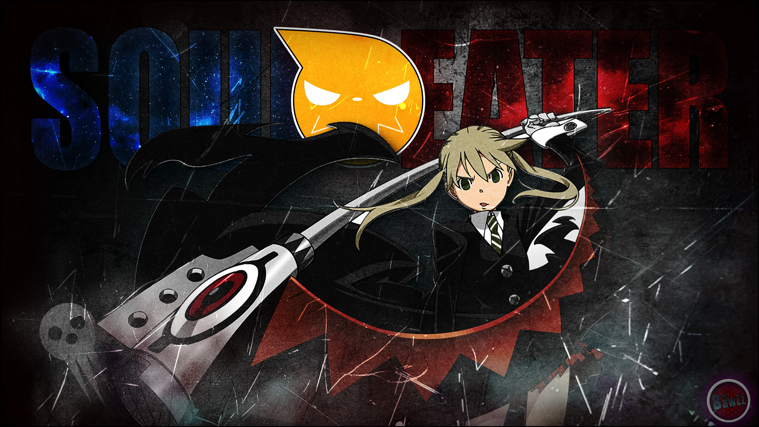 Maka Albarn, Soul Eater, Logo, Falce, 2K 1440p, sfondo desktop
