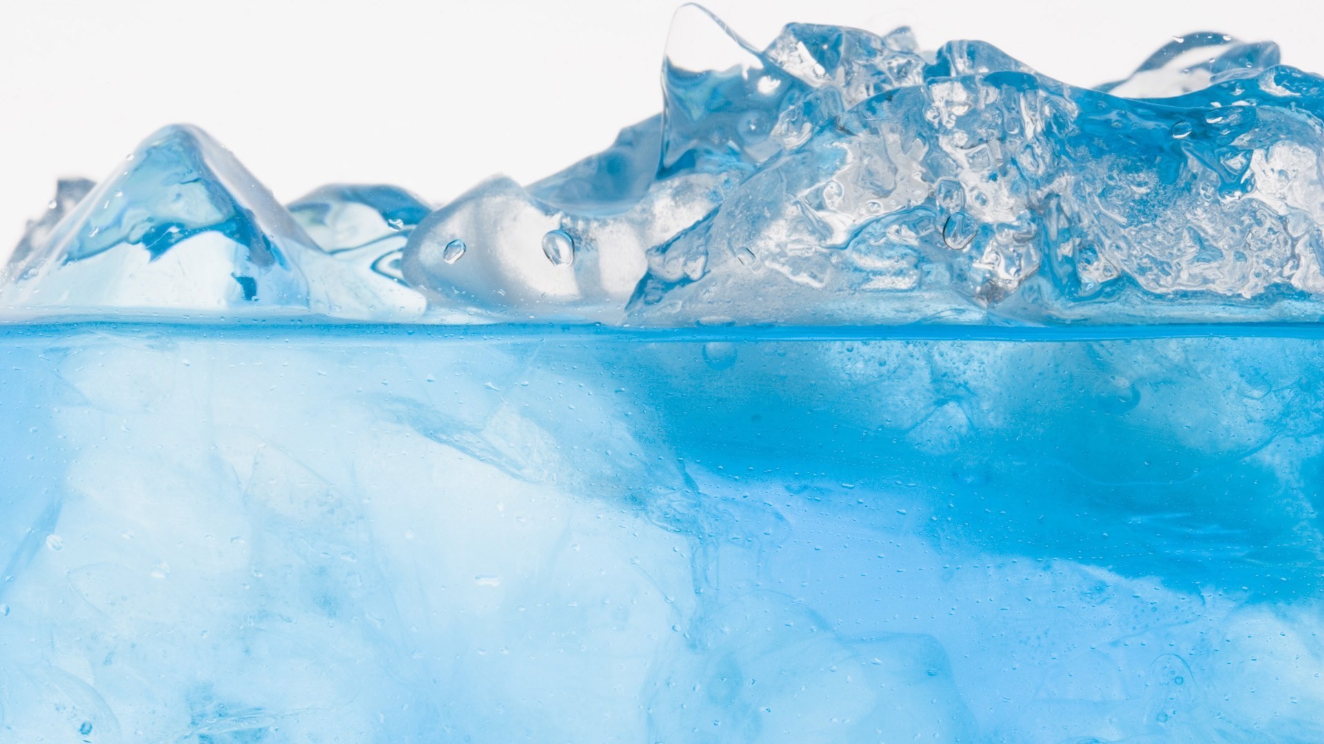 Ghiaccio, Acqua, Azzurro, Sfondo bianco, Full HD, wallpaper desktop