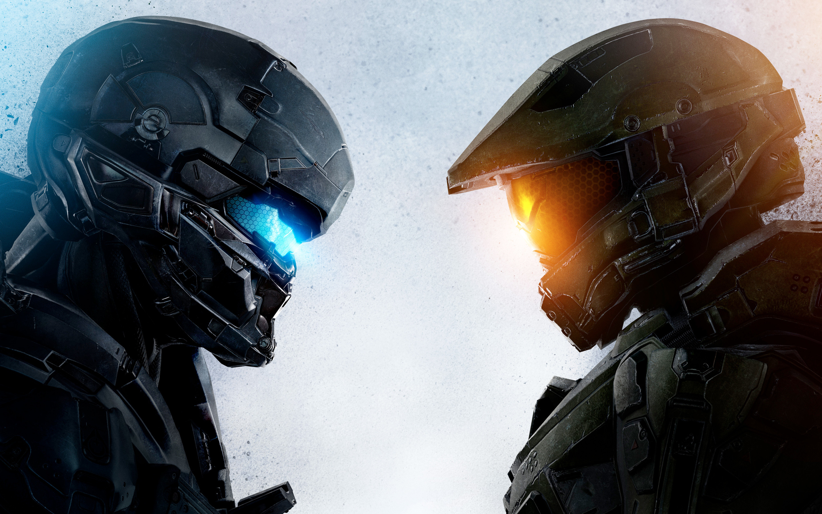 Spartan Locke, Master Chief, Halo 5: Guardians, Faccia a faccia, Caschi, wallpaper 2880x1800