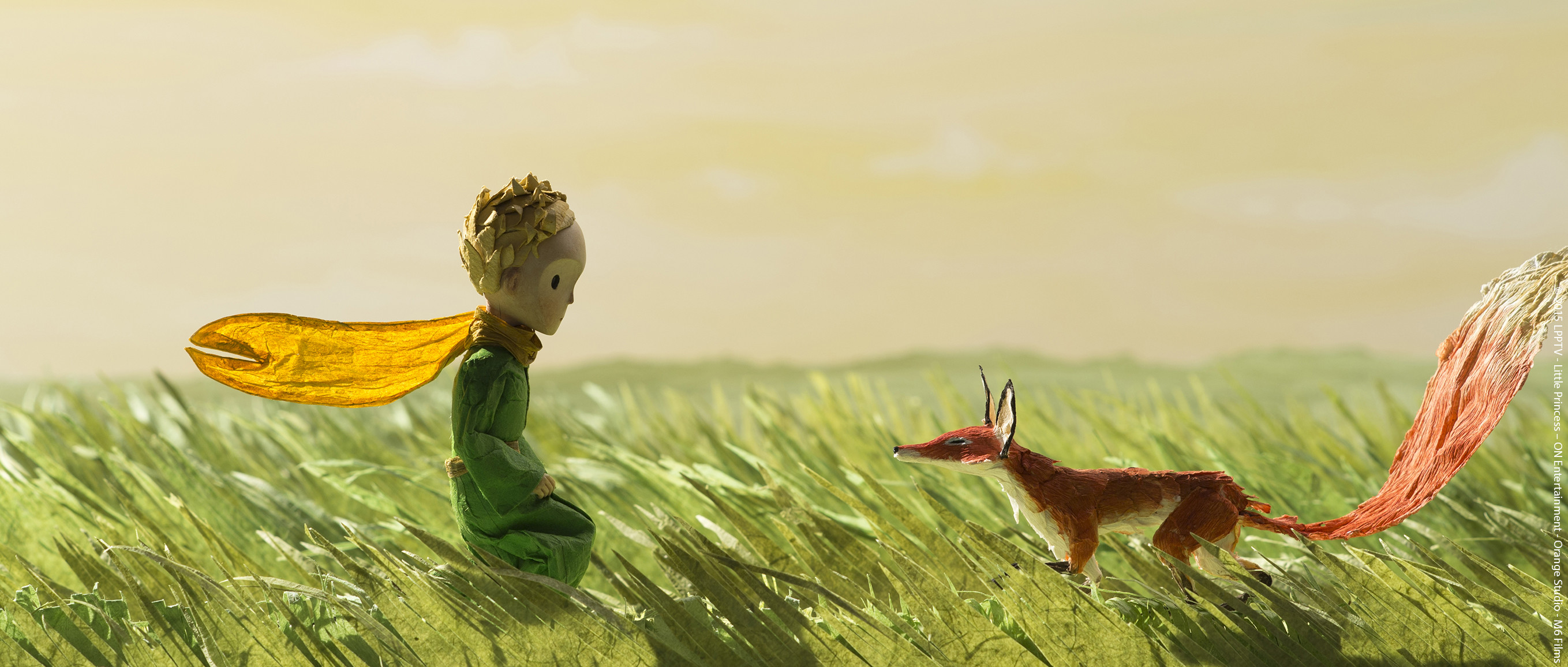 Il Piccolo Principe, La volpe, Il Piccolo Principe (film 2015), Prato, Sciarpa gialla, sfondo per PC