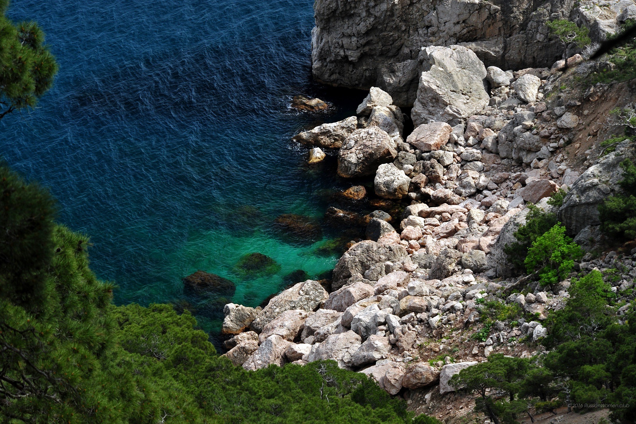 Costa rocciosa, Mare, Scogliera, Acqua turchese, Full HD, sfondo per portatile