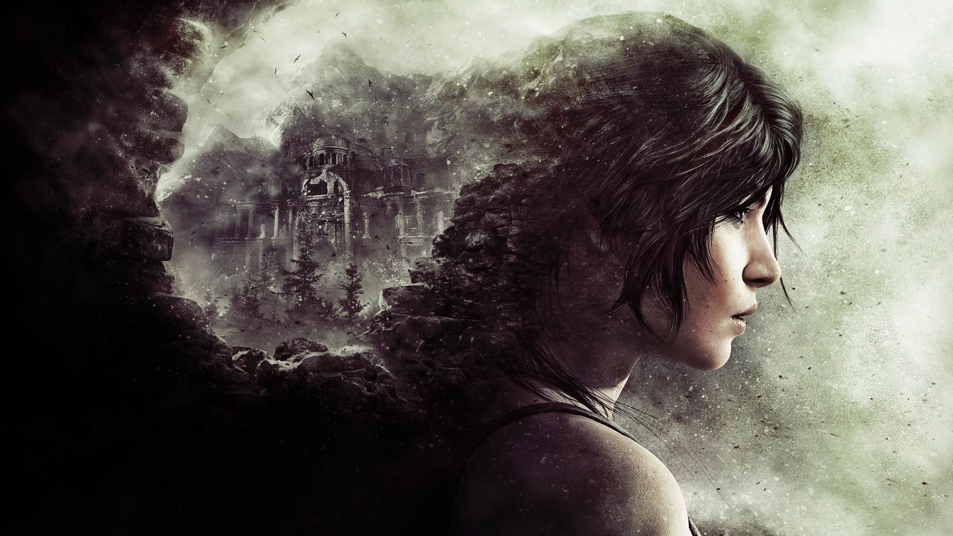 Lara Croft, Tomb Raider (2013), Profilo, Rovine, Full HD, wallpaper per computer