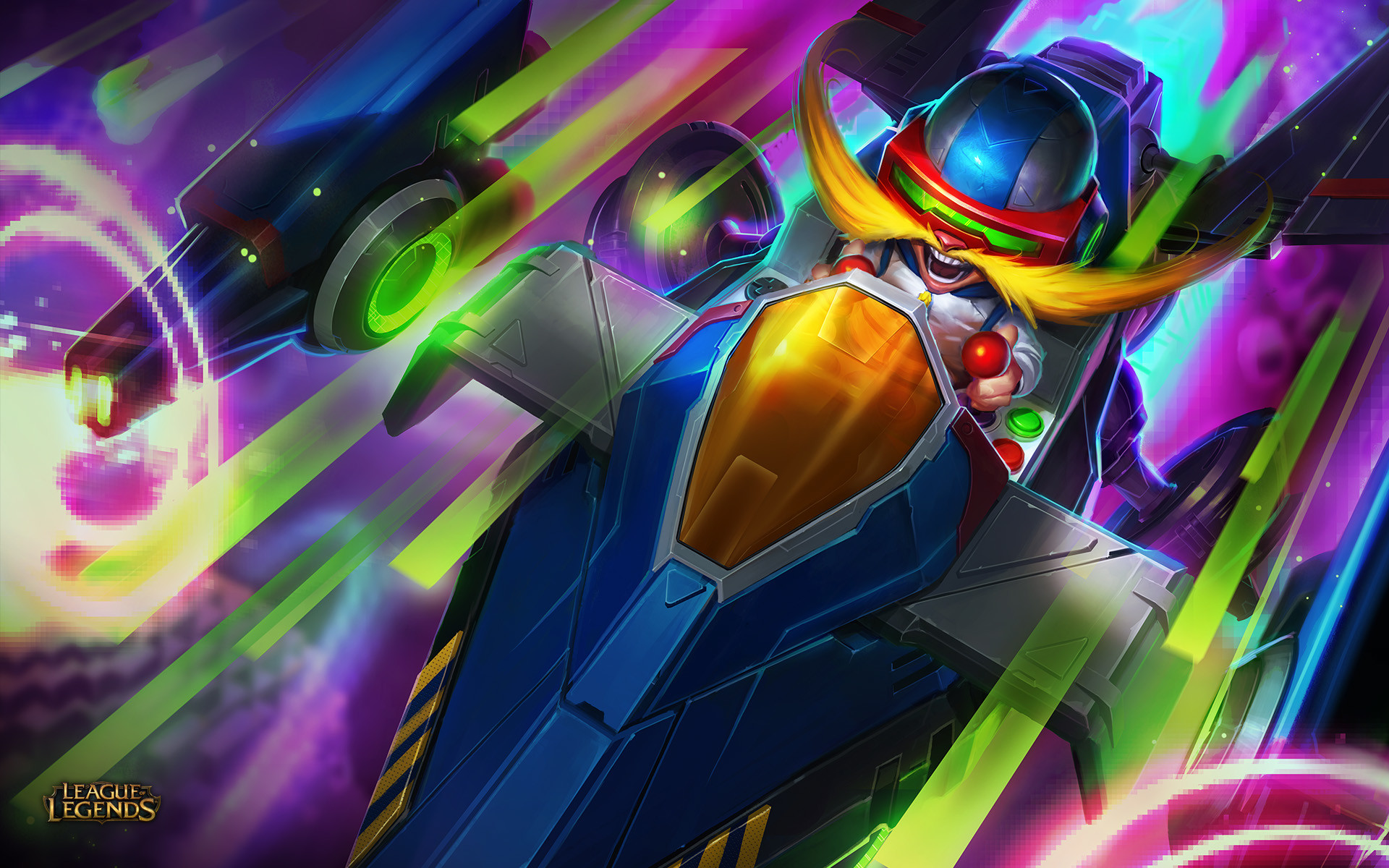 Corki, Arcade Corki, League of Legends, Neon, 1920x1200, sfondo per PC