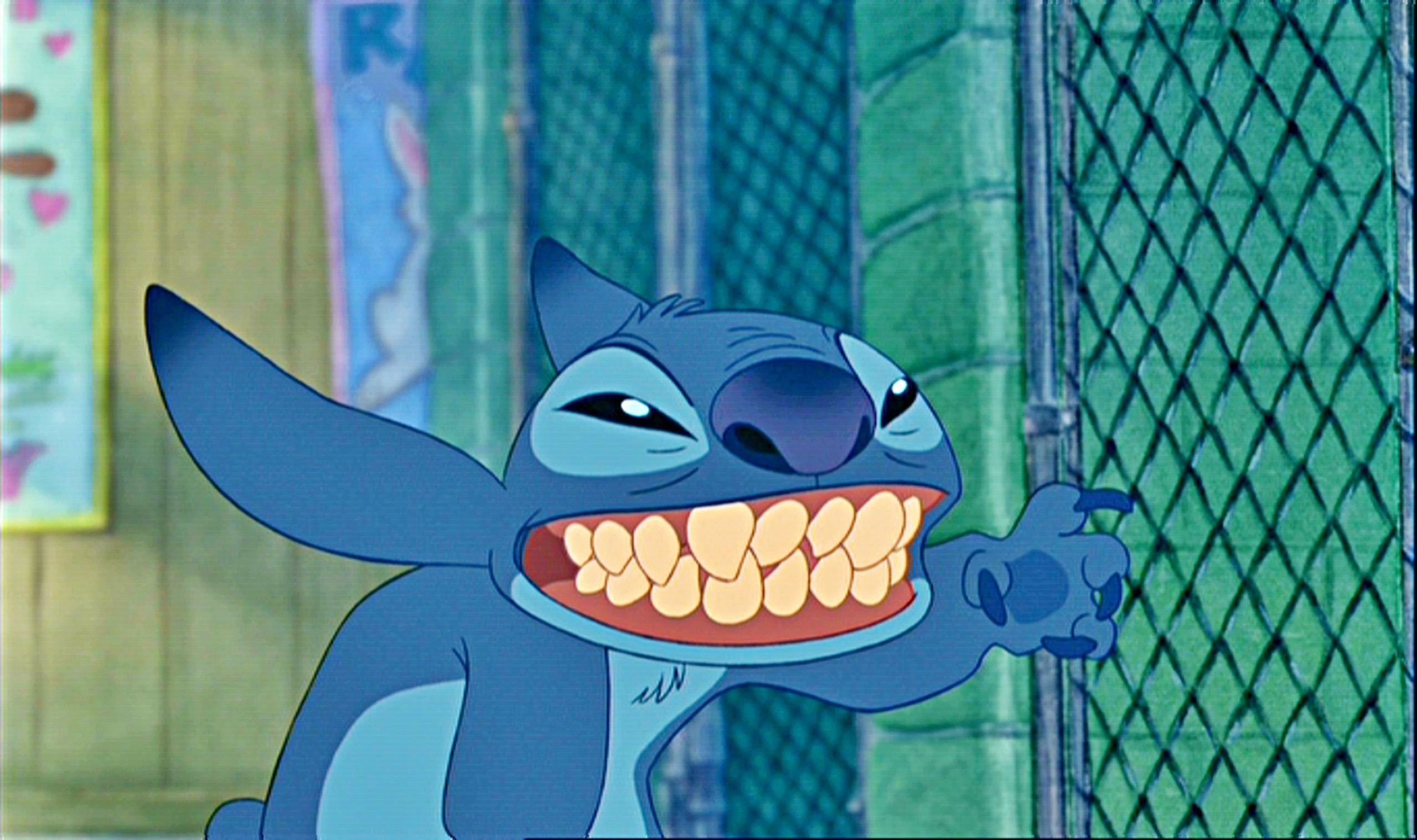 Stitch, Sorriso, Lilo & Stitch, Disney, 2K, sfondo per portatile
