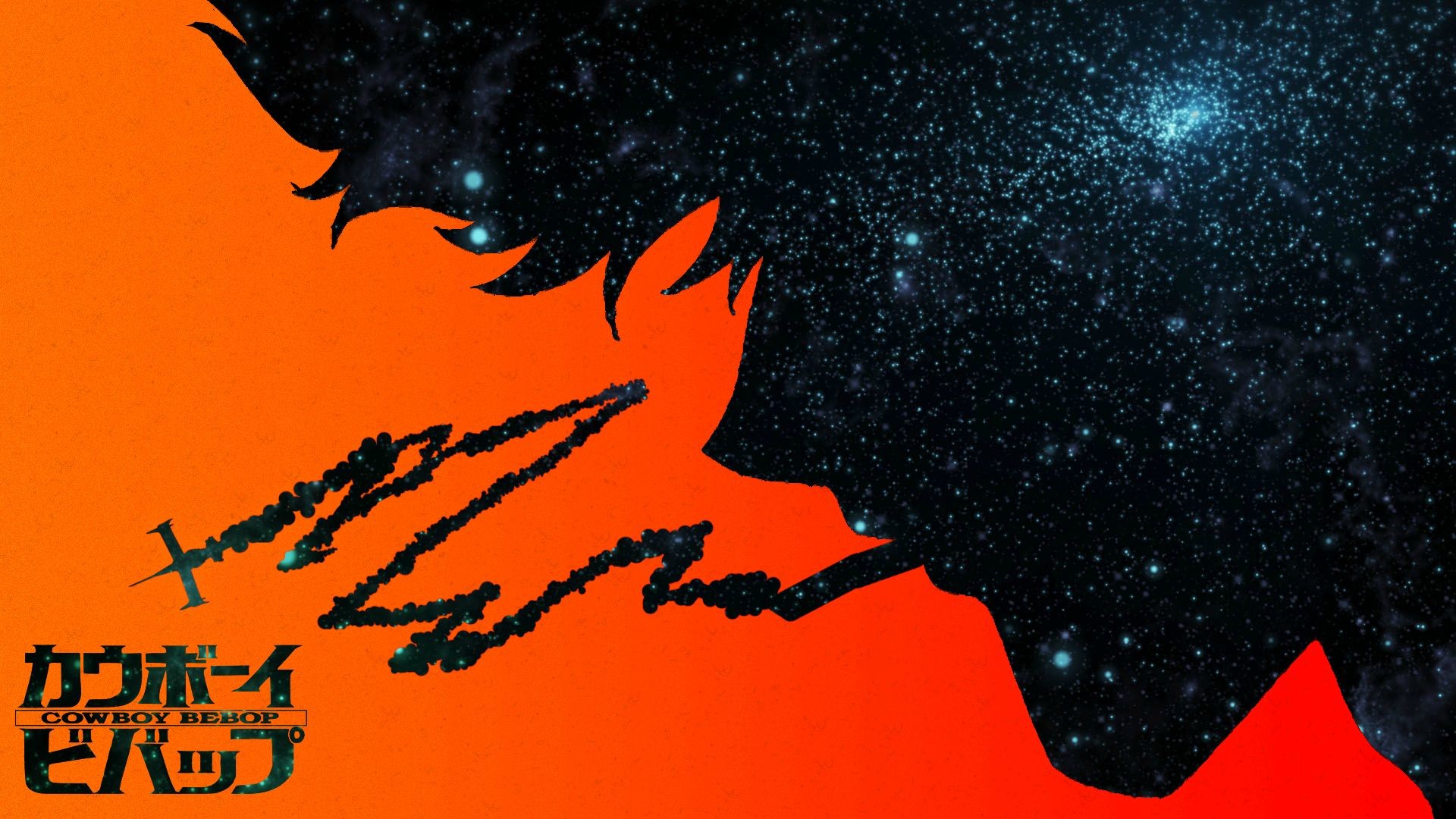 Swordfish II, Cowboy Bebop, Spazio, Arancione, 16:9 Full HD, sfondo widescreen