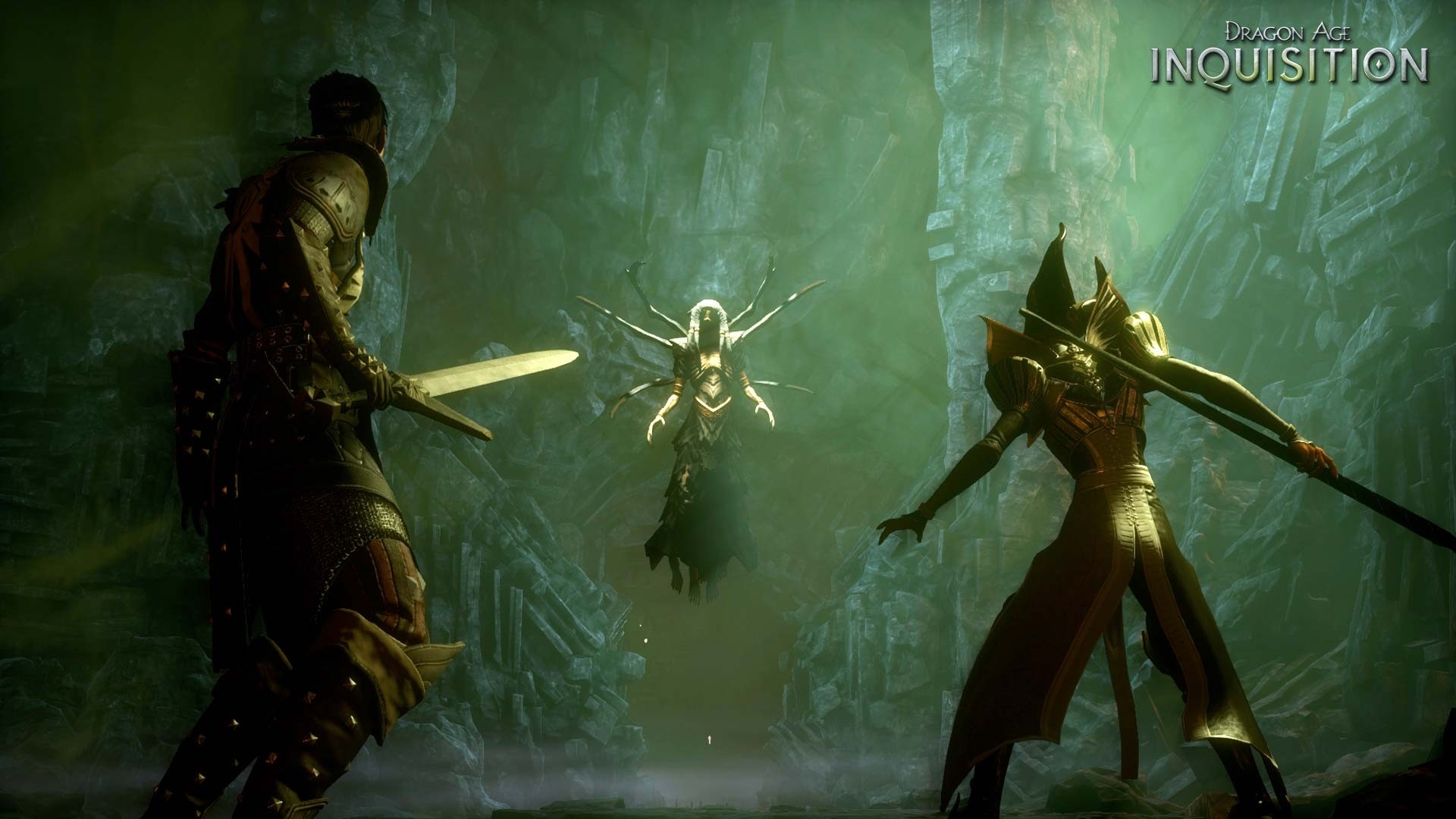 Dragon Age: Inquisition, Combattimento, Spirito, Toni verdi, Full HD, sfondo per PC e portatile