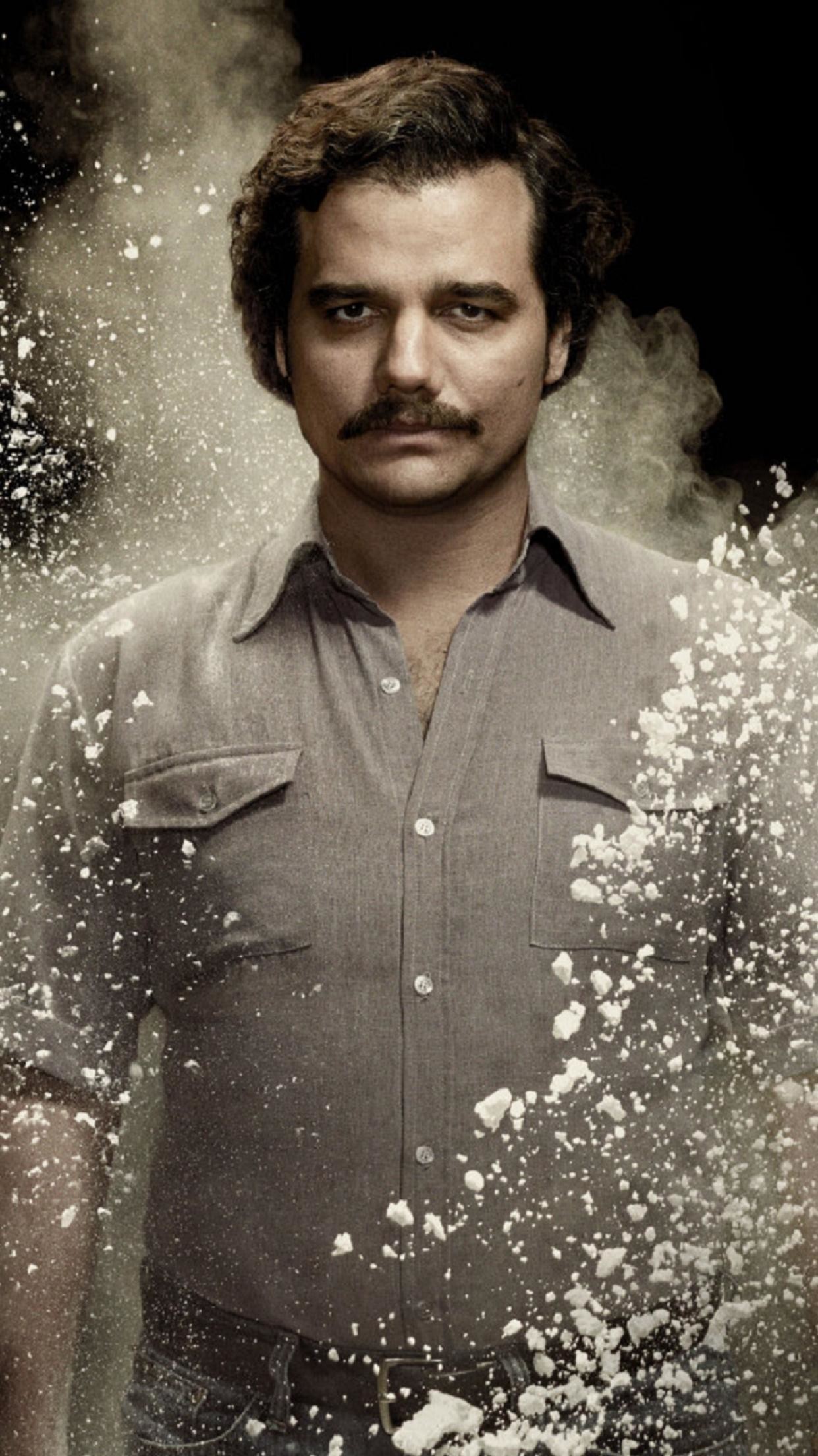 Pablo Escobar, Wagner Moura, Narcos, Polvere, Verticale, Full HD, sfondo per iPhone e Android
