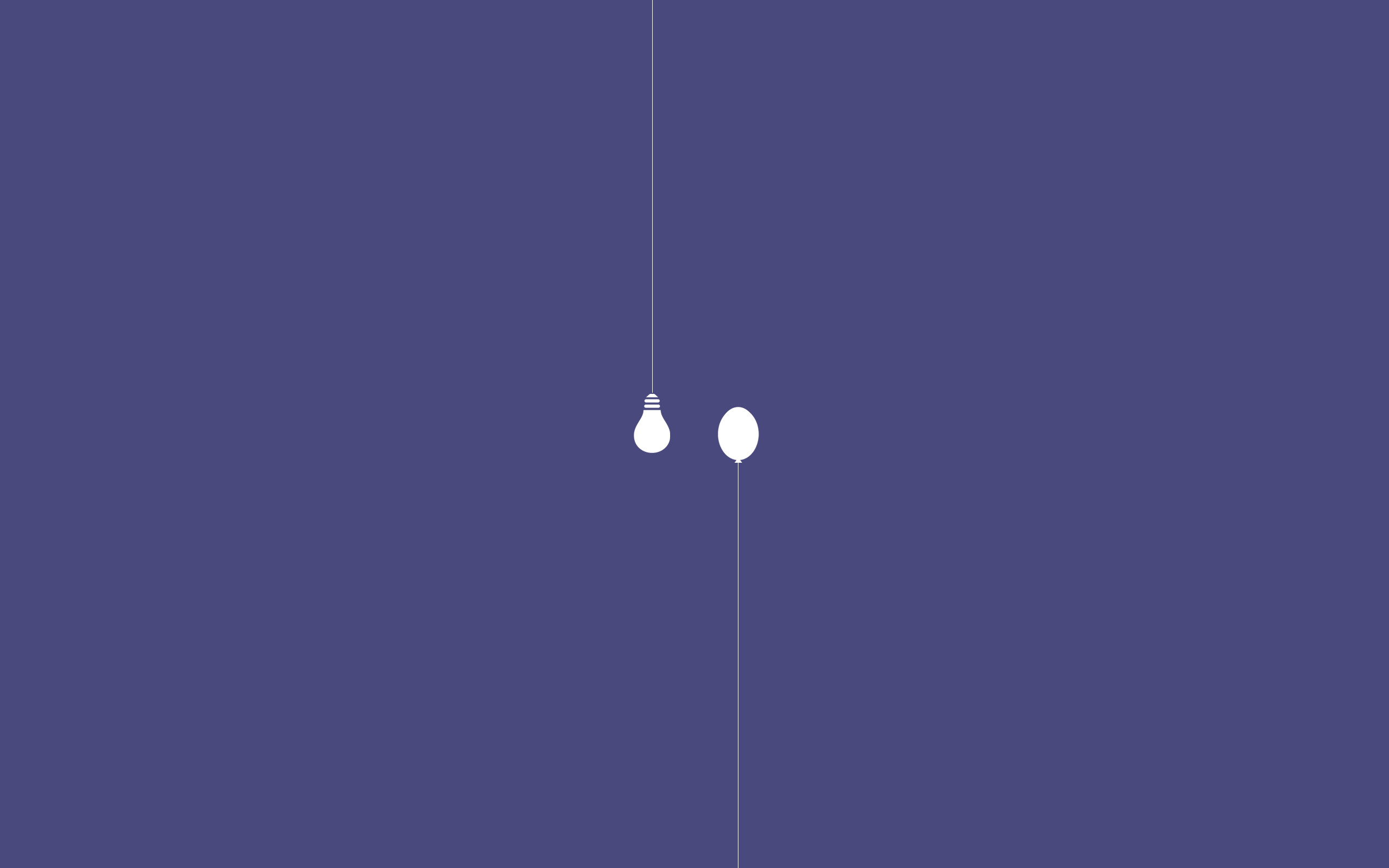 Lampadine, Viola, Minimalista, 2560x1600, sfondo MacBook Pro
