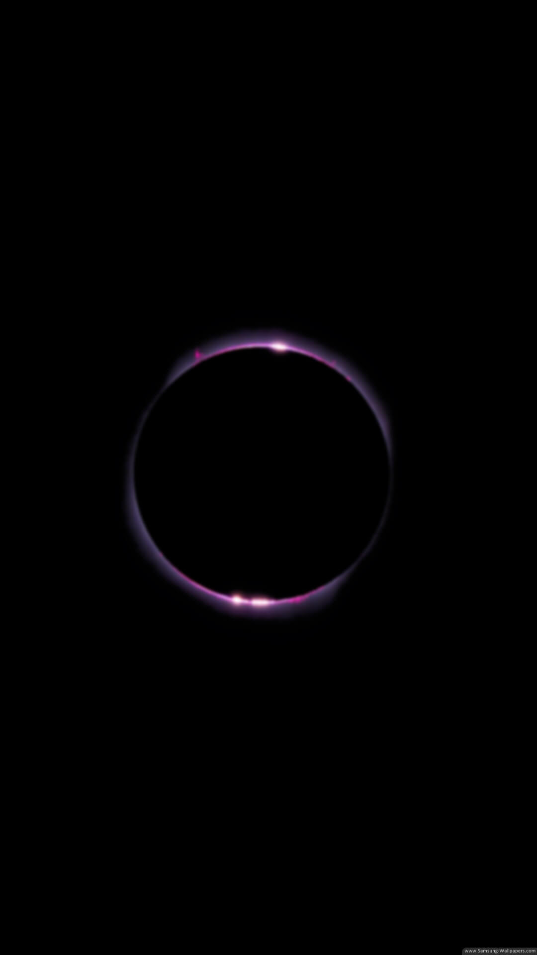 Anello luminoso, Sfondo nero, Minimalista, 1080x1920, schermata di blocco iPhone