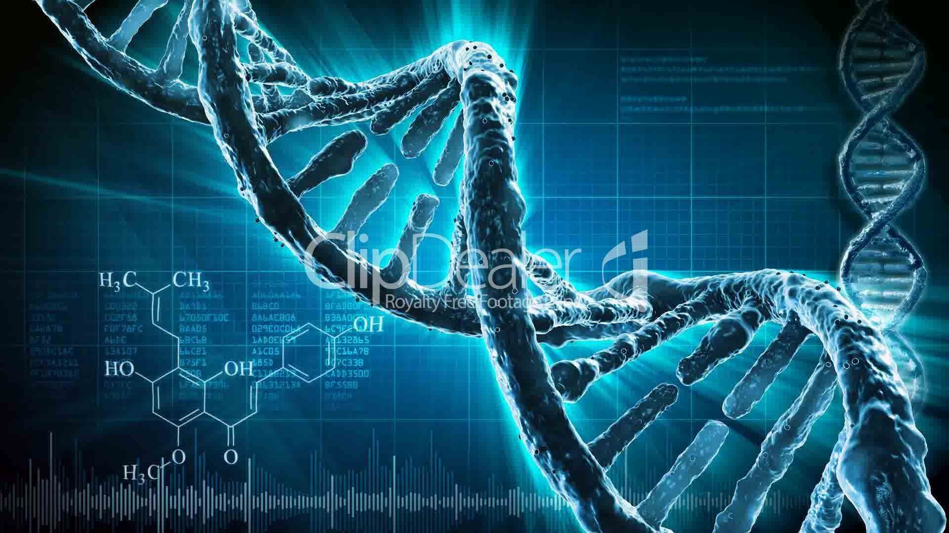 DNA, Doppia elica, Formule chimiche, Toni blu, 1920x1080, immagine di sfondo