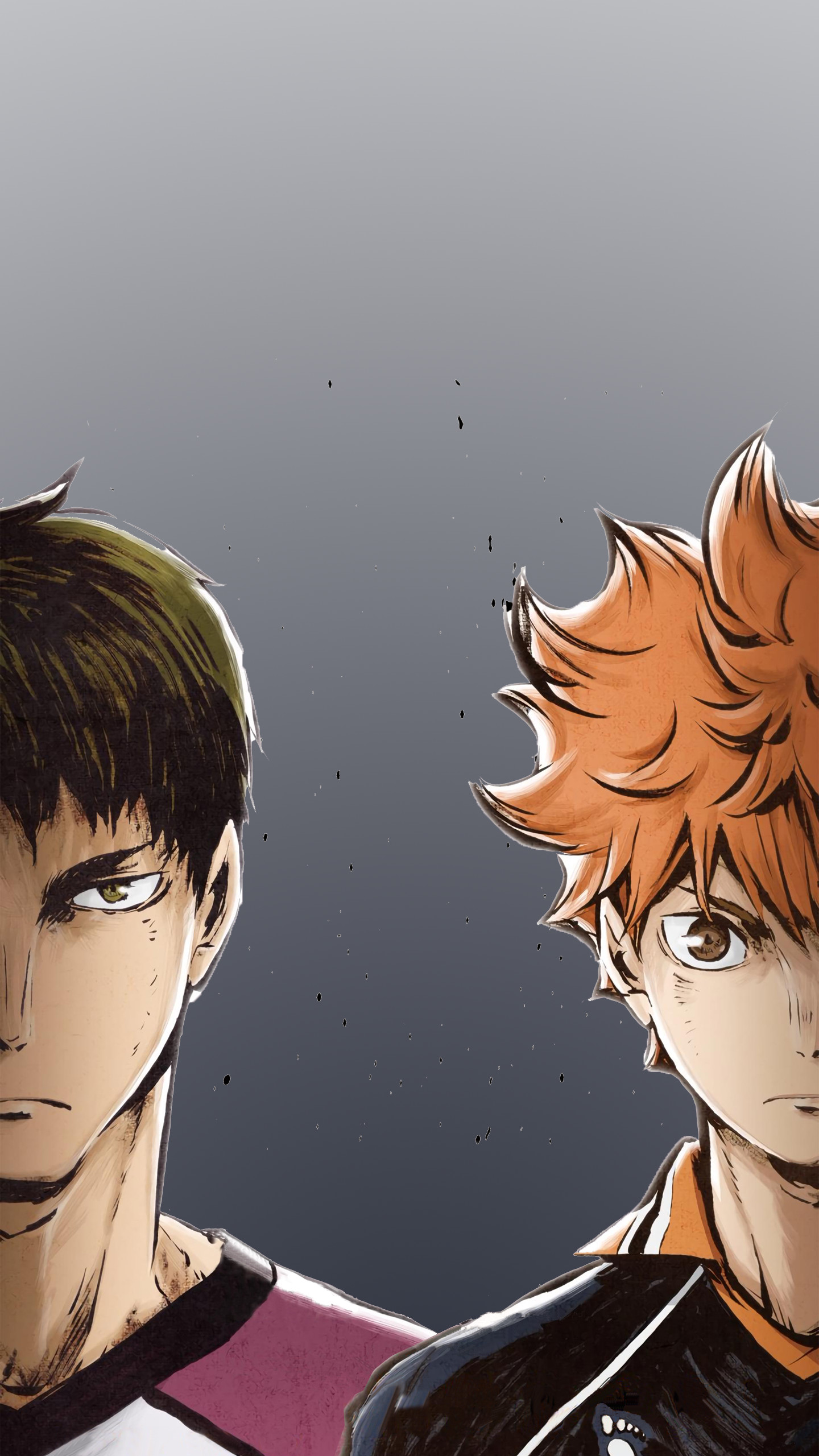 Tobio Kageyama, Shoyo Hinata, Haikyu!!, Primo piano, QHD+, sfondo verticale per cellulare