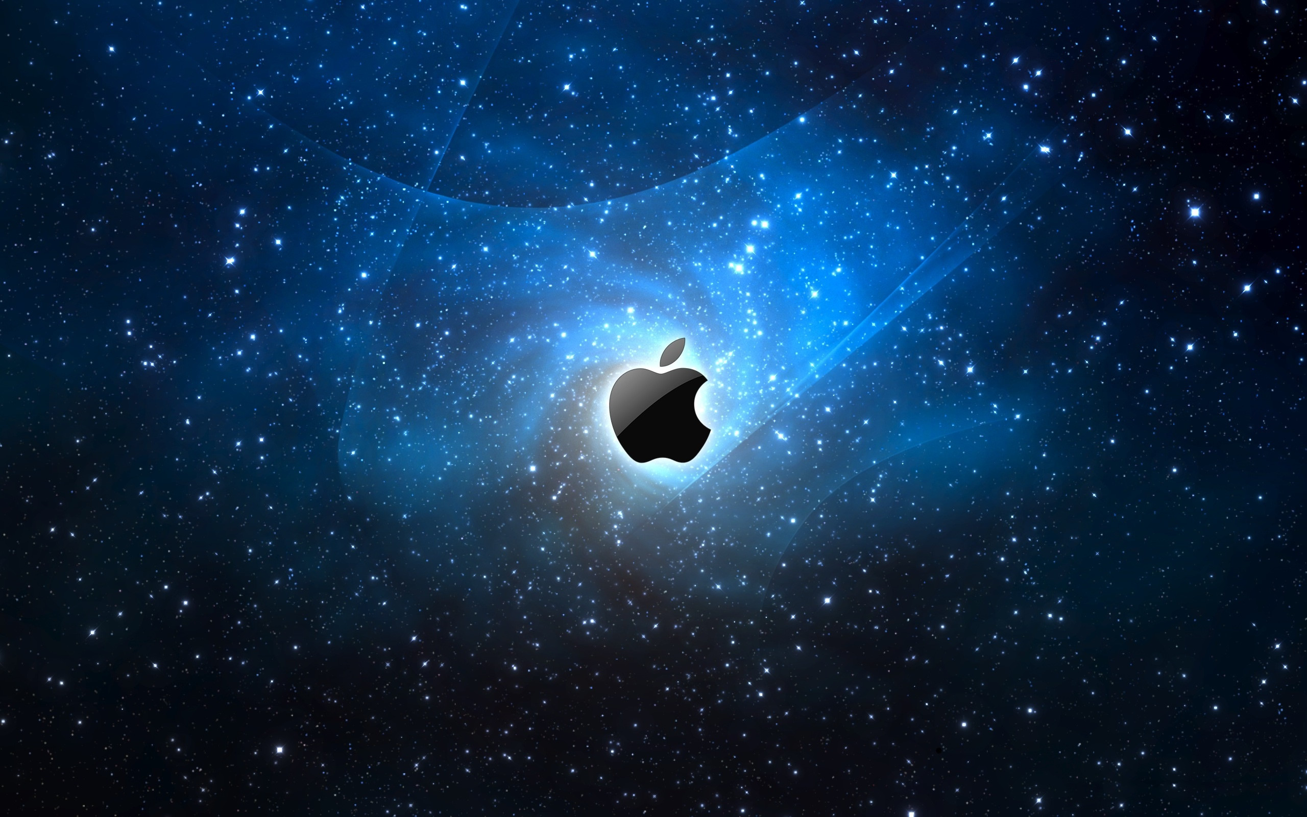 Logo Apple, Apple, Spazio, Stelle, sfondo iPhone 7