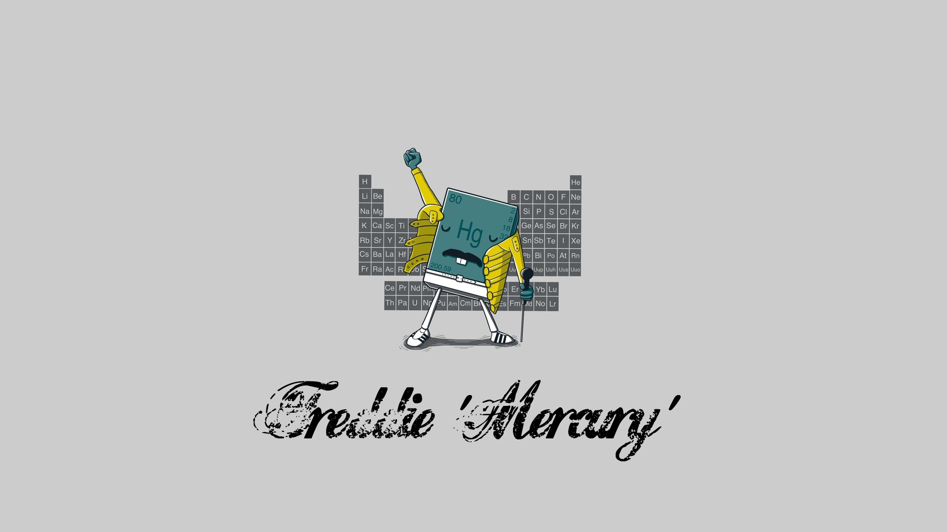 Freddie Mercury, Gioco di parole, Mercurio, Tavola periodica, 1920x1080, sfondo per PC