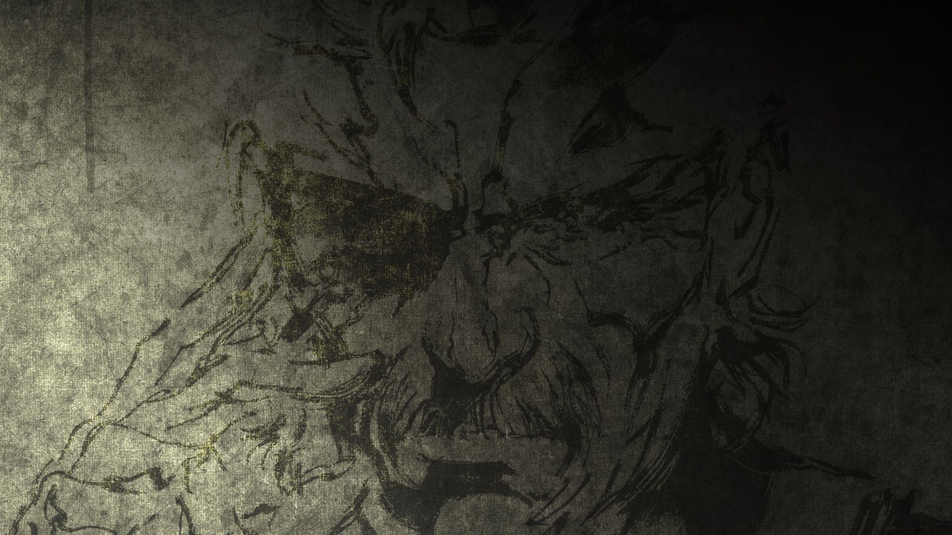 Metal Gear Solid, Yoji Shinkawa, Schizzo, Toni scuri, 1920x1080, sfondo per PC