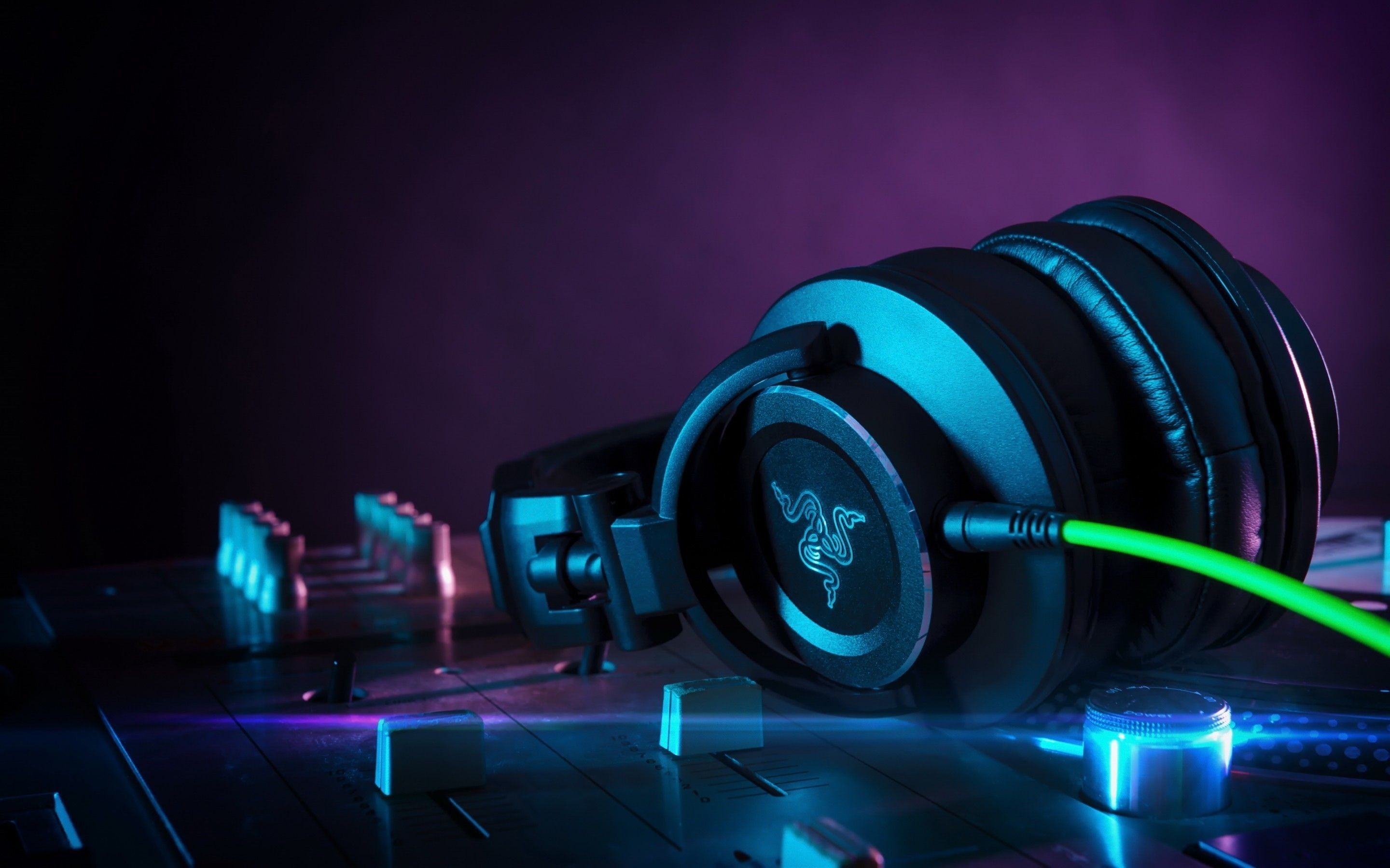 Razer, Cuffie, Mixer, Viola, 2K, sfondo Windows 11