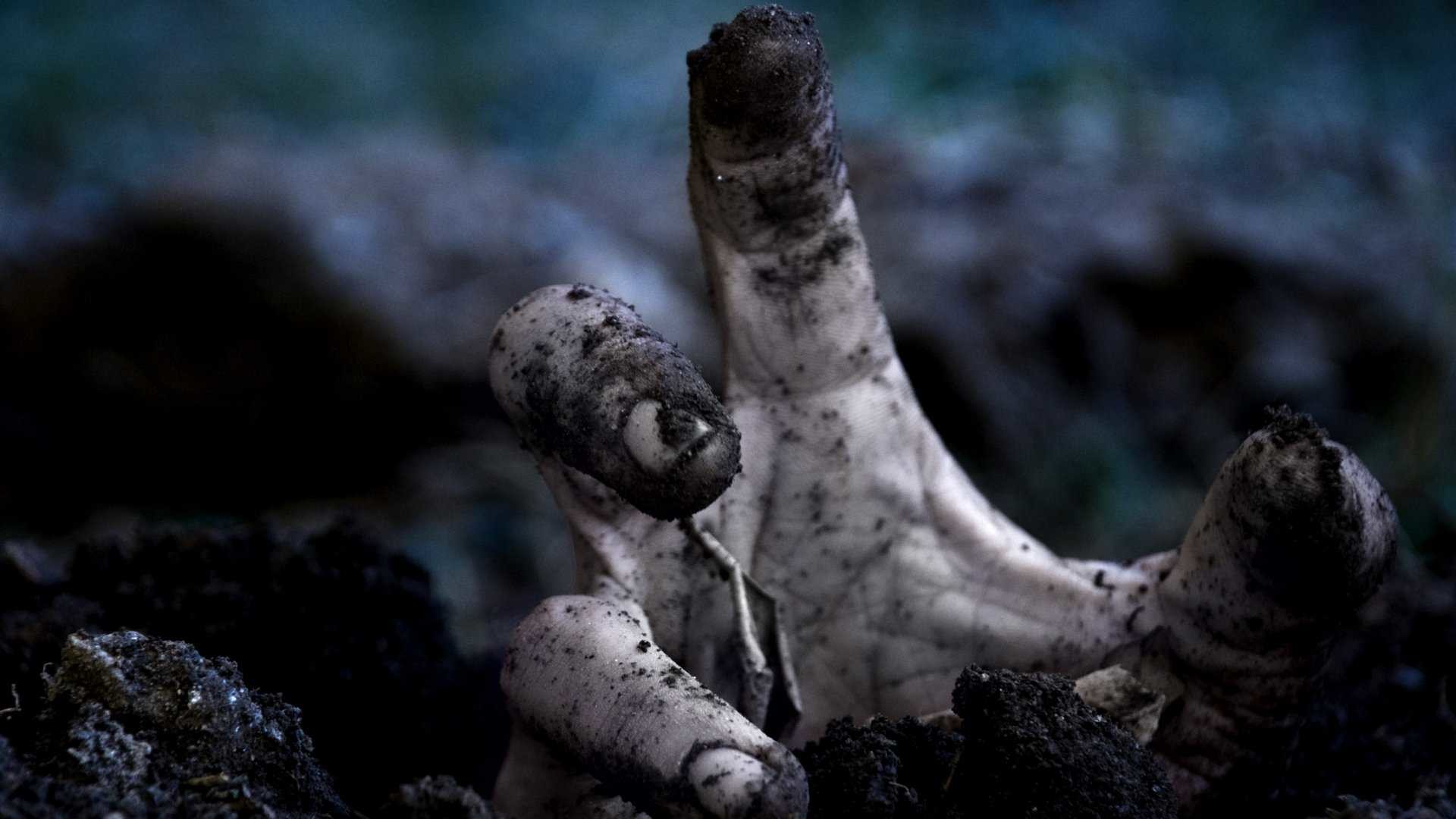 Mano di zombie, Terra, Notte, Full HD, sfondo desktop