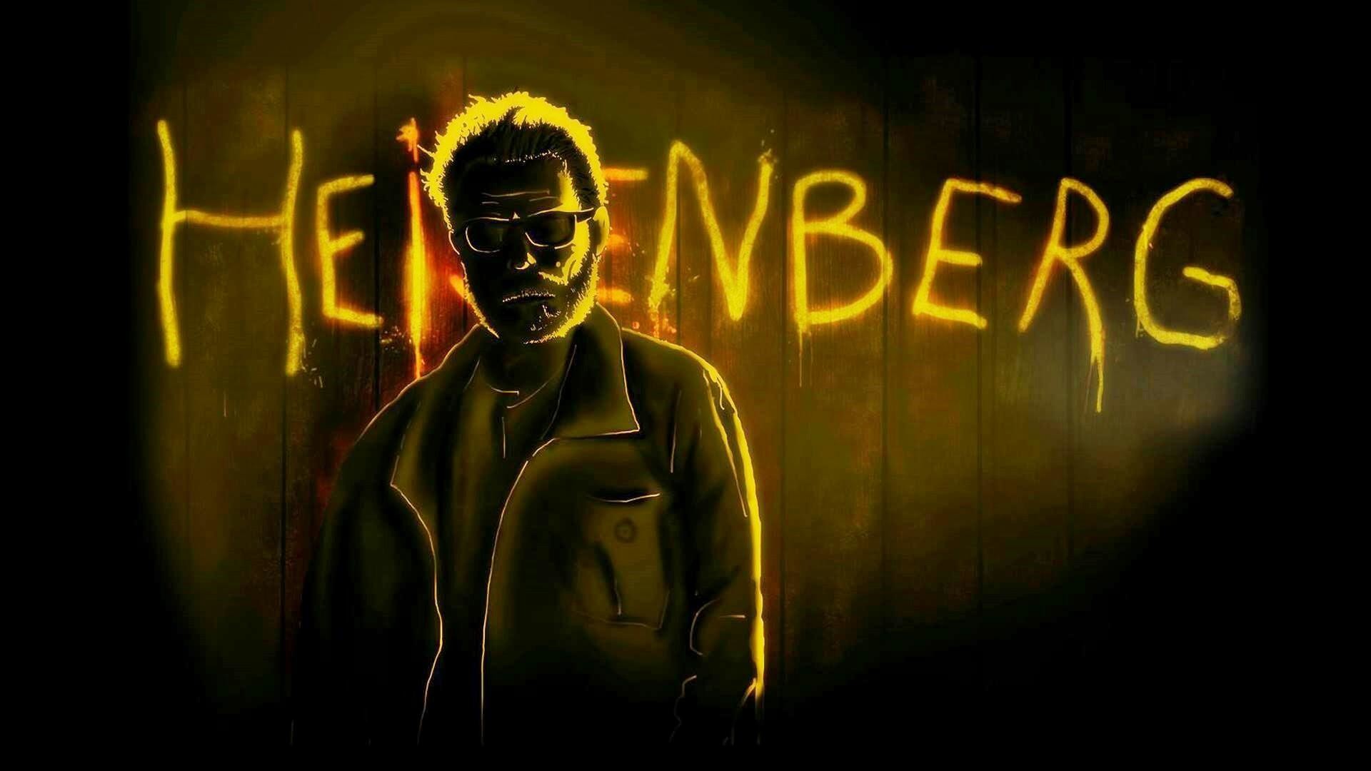 Heisenberg, Walter White, Breaking Bad, Scritta luminosa, 1920x1080, immagine di sfondo