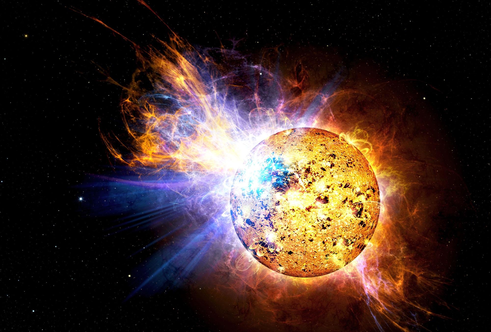 Sole, Brillamento solare, Fuoco, Full HD, sfondo per PC