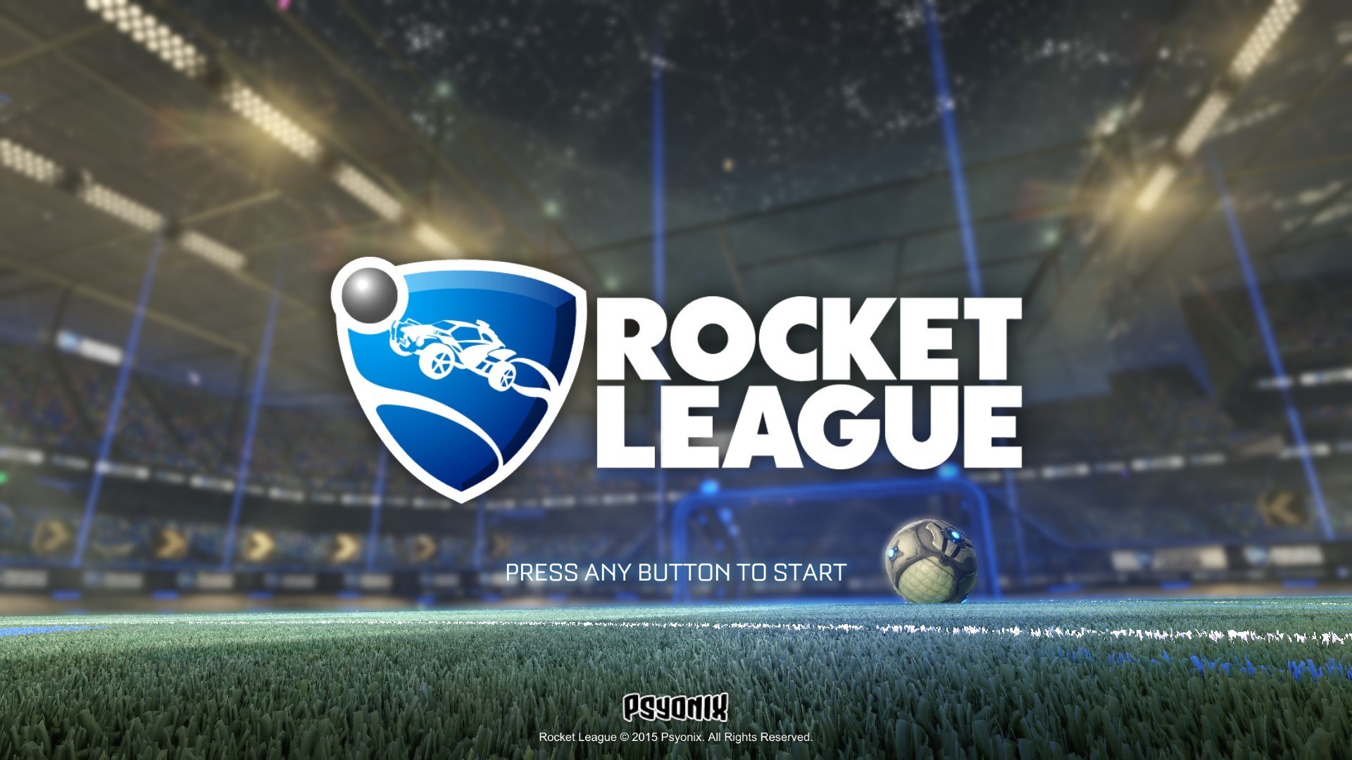 Rocket League, Logo, Schermata iniziale, Stadio, Full HD 1080p, sfondo desktop